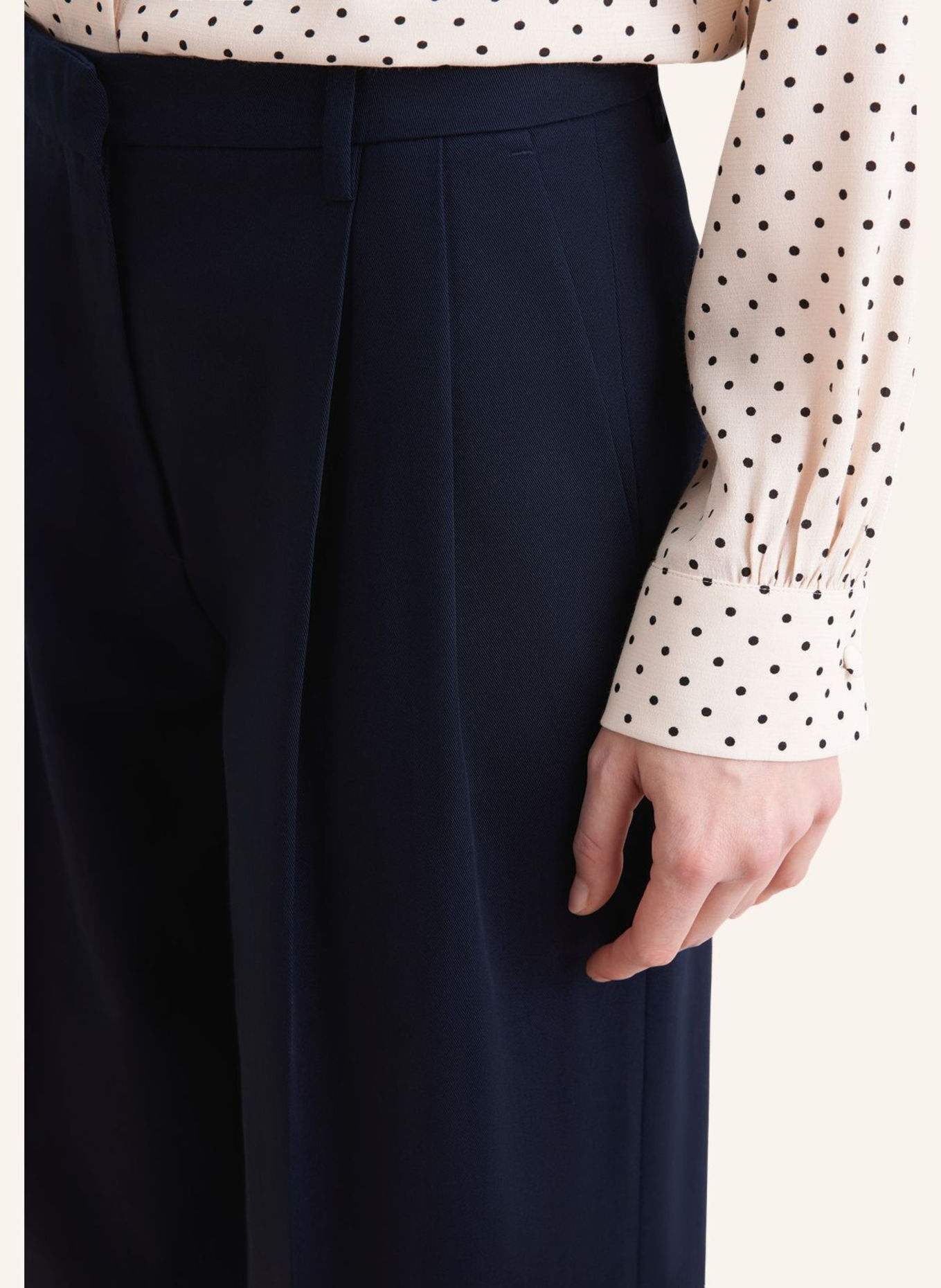 seidensticker stoffen broek: DONKERBLAUW