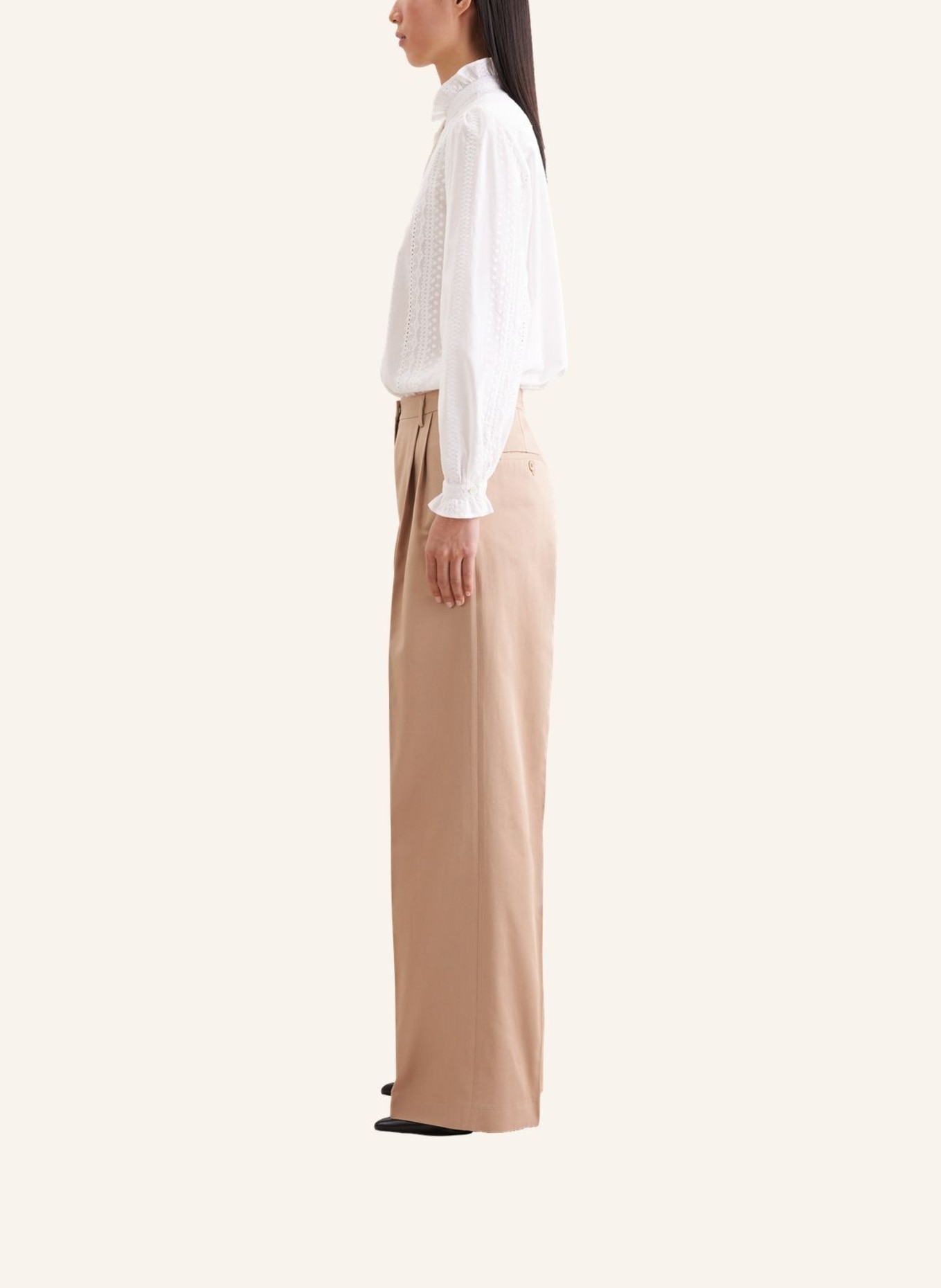 seidensticker stoffen broek: BEIGE