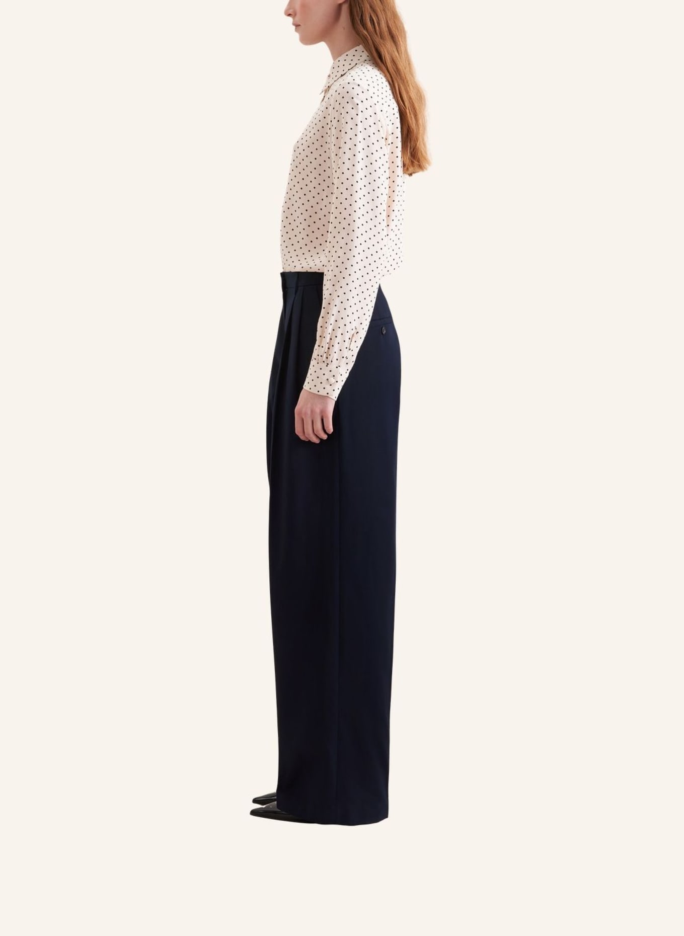 seidensticker stoffen broek: DONKERBLAUW