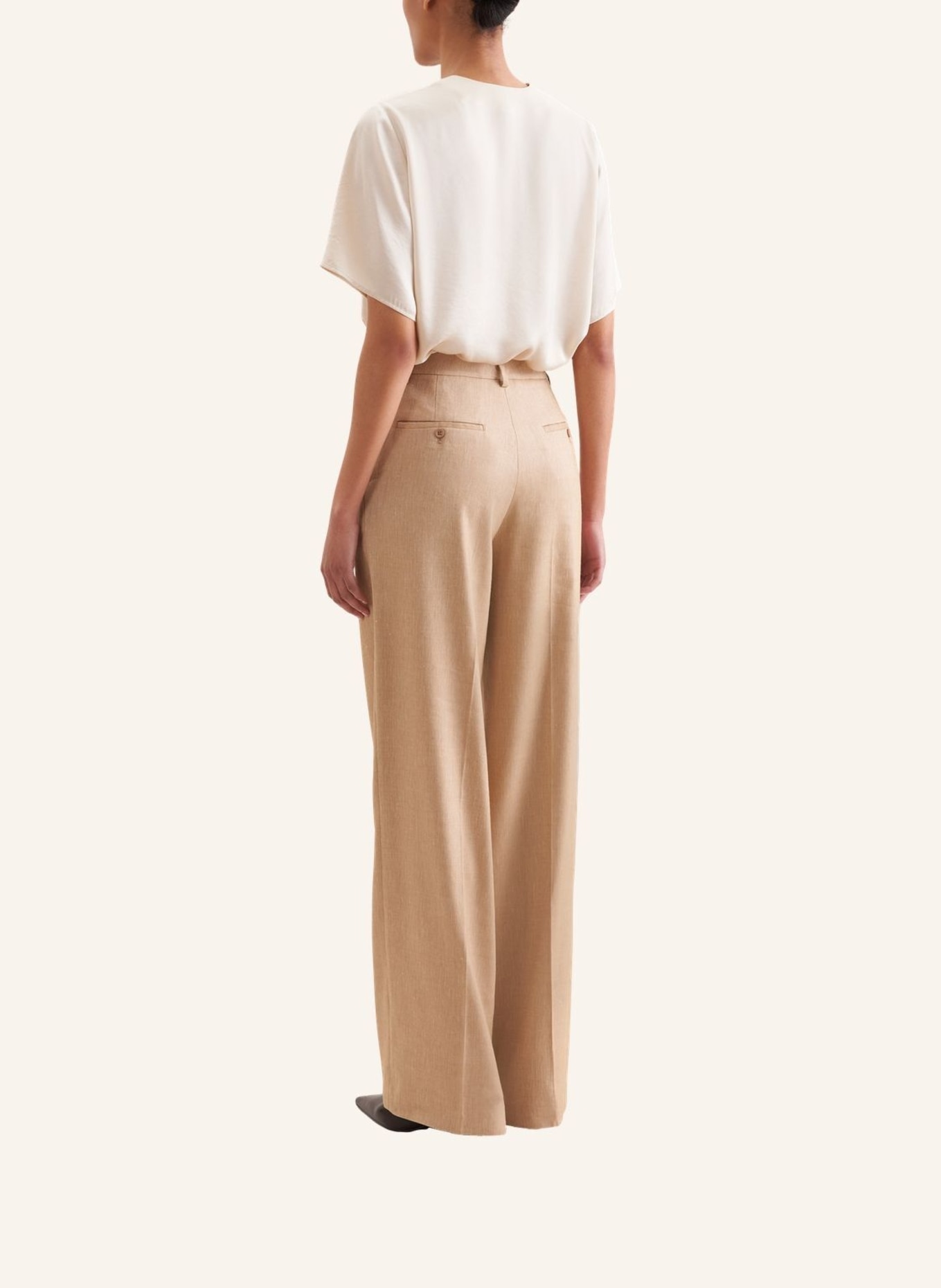 seidensticker stoffen broek: BEIGE