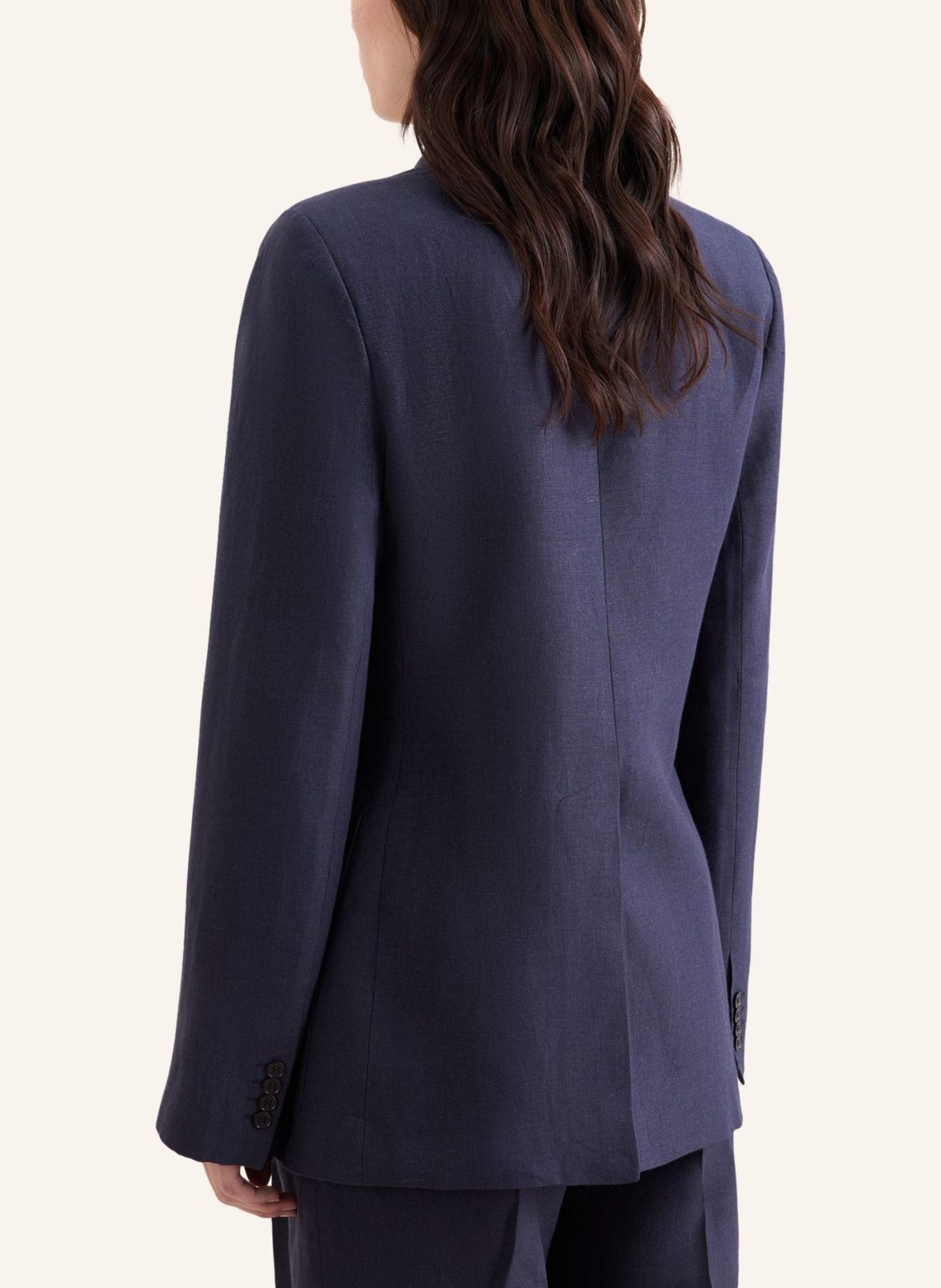 seidensticker blazer: DONKERBLAUW
