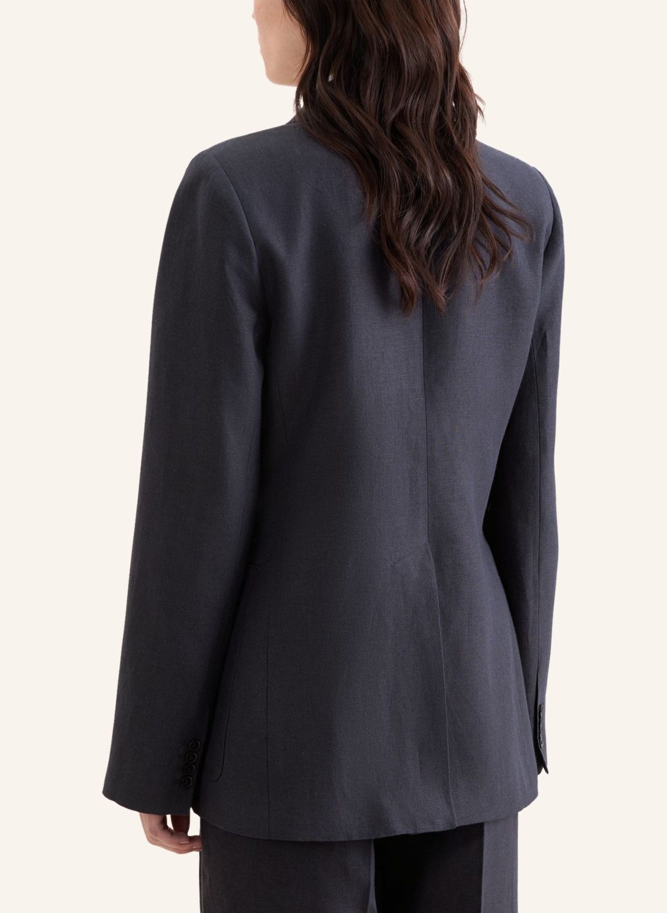 seidensticker blazer: ZWART