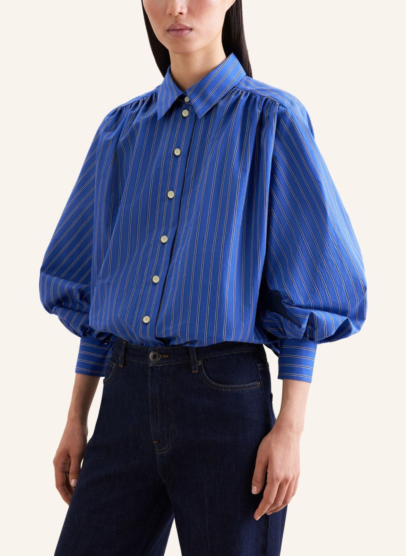 seidensticker overhemdblouse: BLAUW