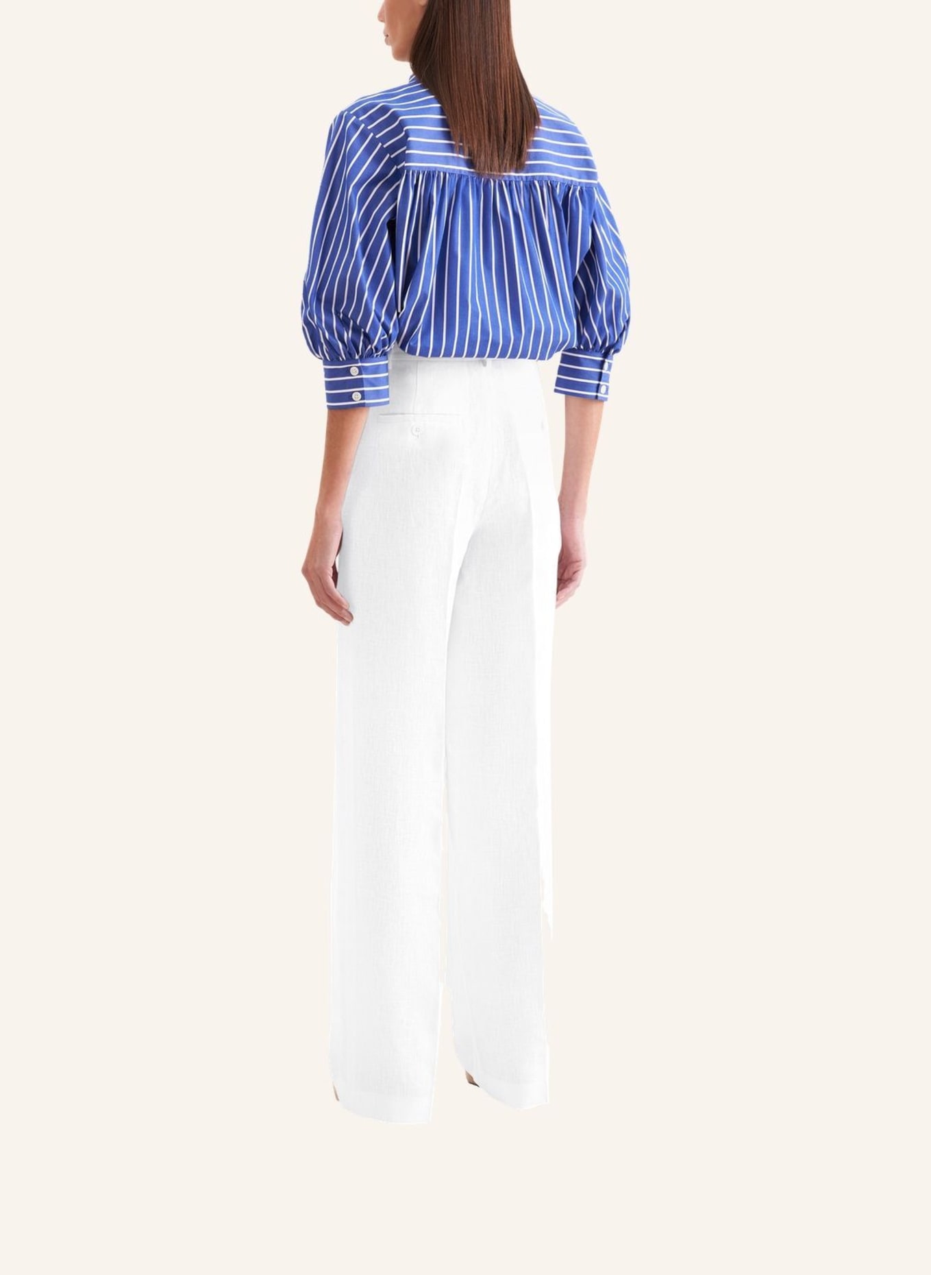 seidensticker stoffen broek: WIT