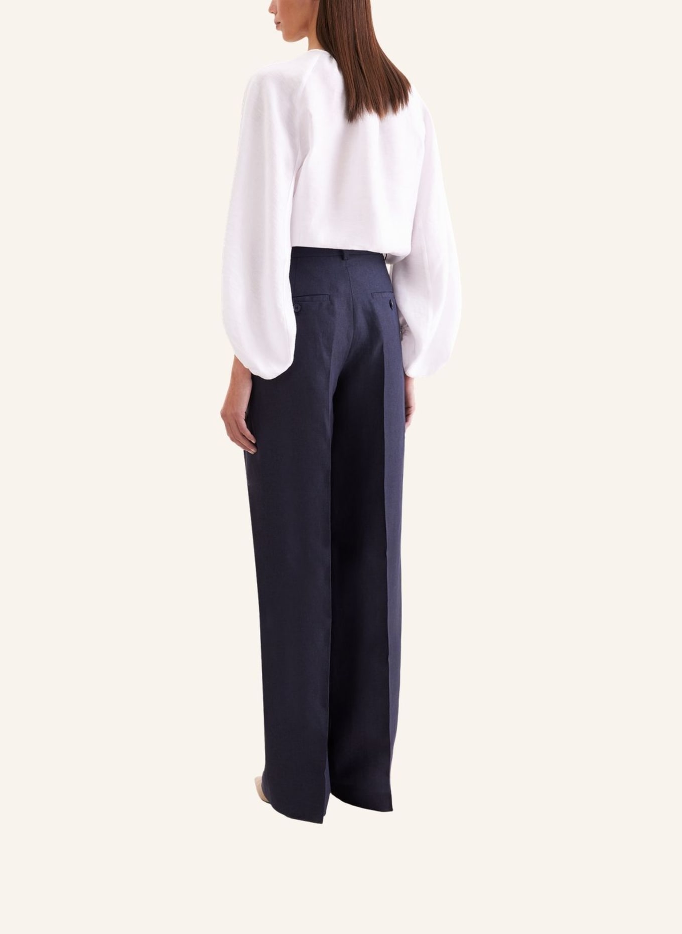 seidensticker stoffen broek: DONKERBLAUW
