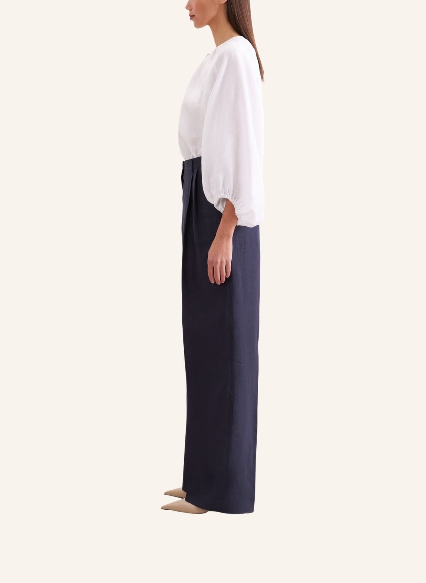 seidensticker stoffen broek: DONKERBLAUW