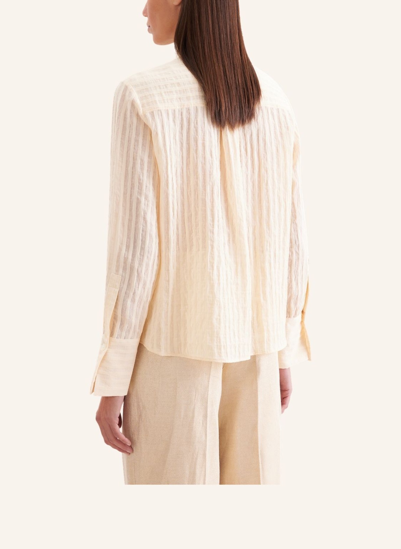 seidensticker Blouse met opstaande kraag: GEEL