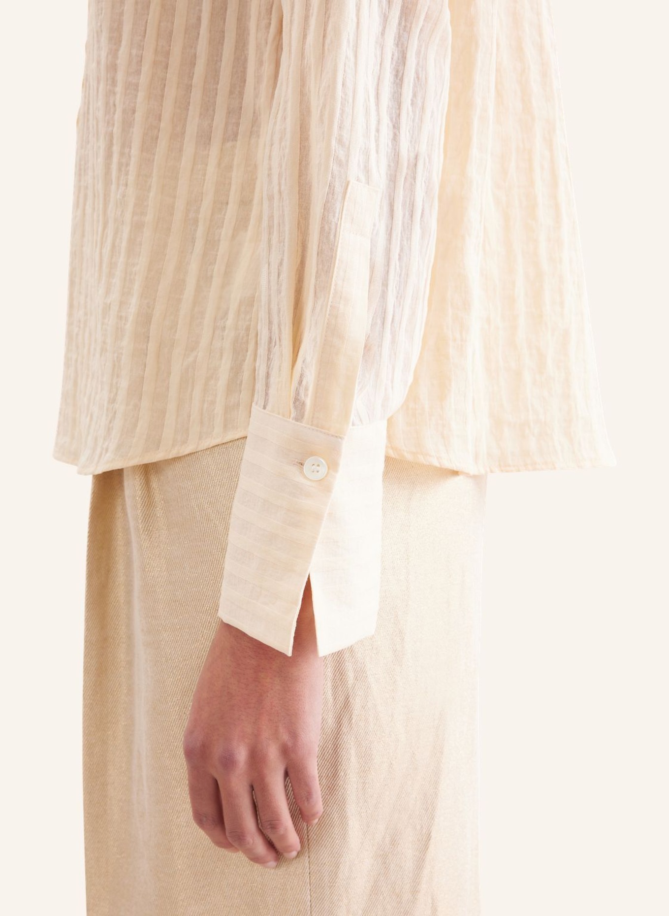 seidensticker Blouse met opstaande kraag: GEEL