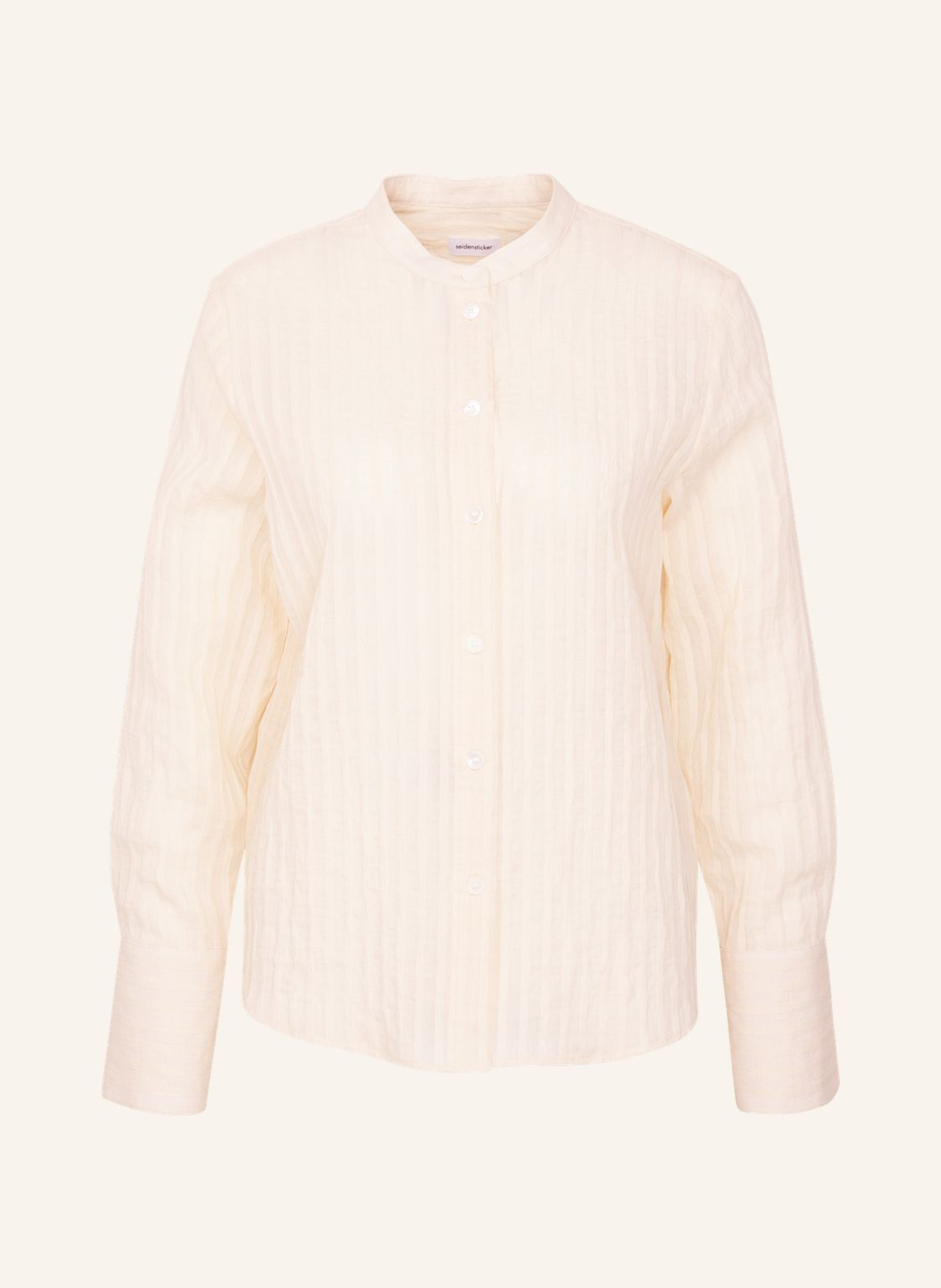 seidensticker Blouse met opstaande kraag: GEEL