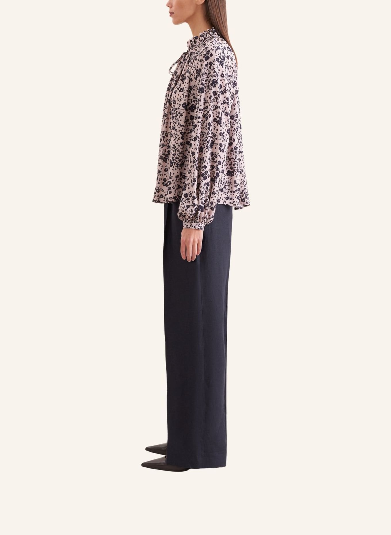 seidensticker Blouse met ruches: ROZE