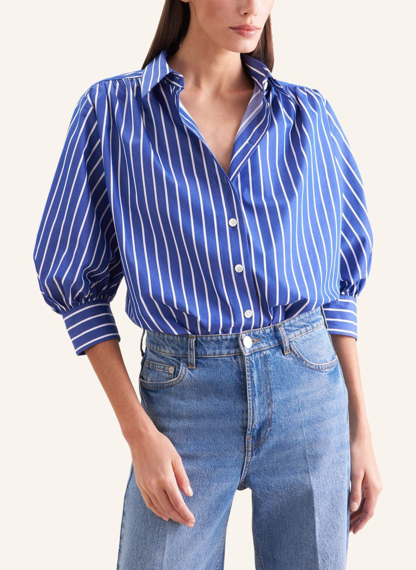 seidensticker overhemdblouse: BLAUW