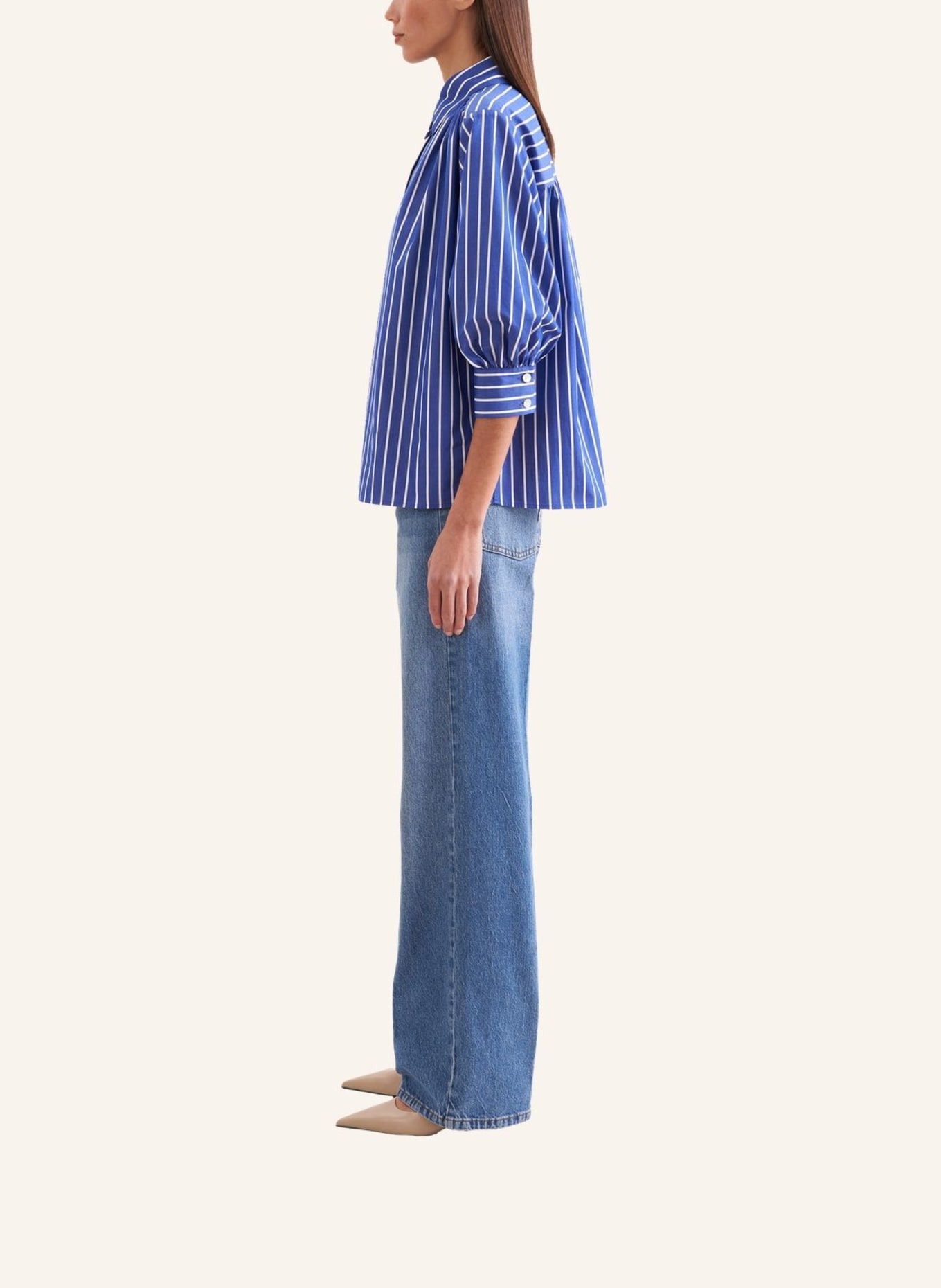 seidensticker overhemdblouse: BLAUW