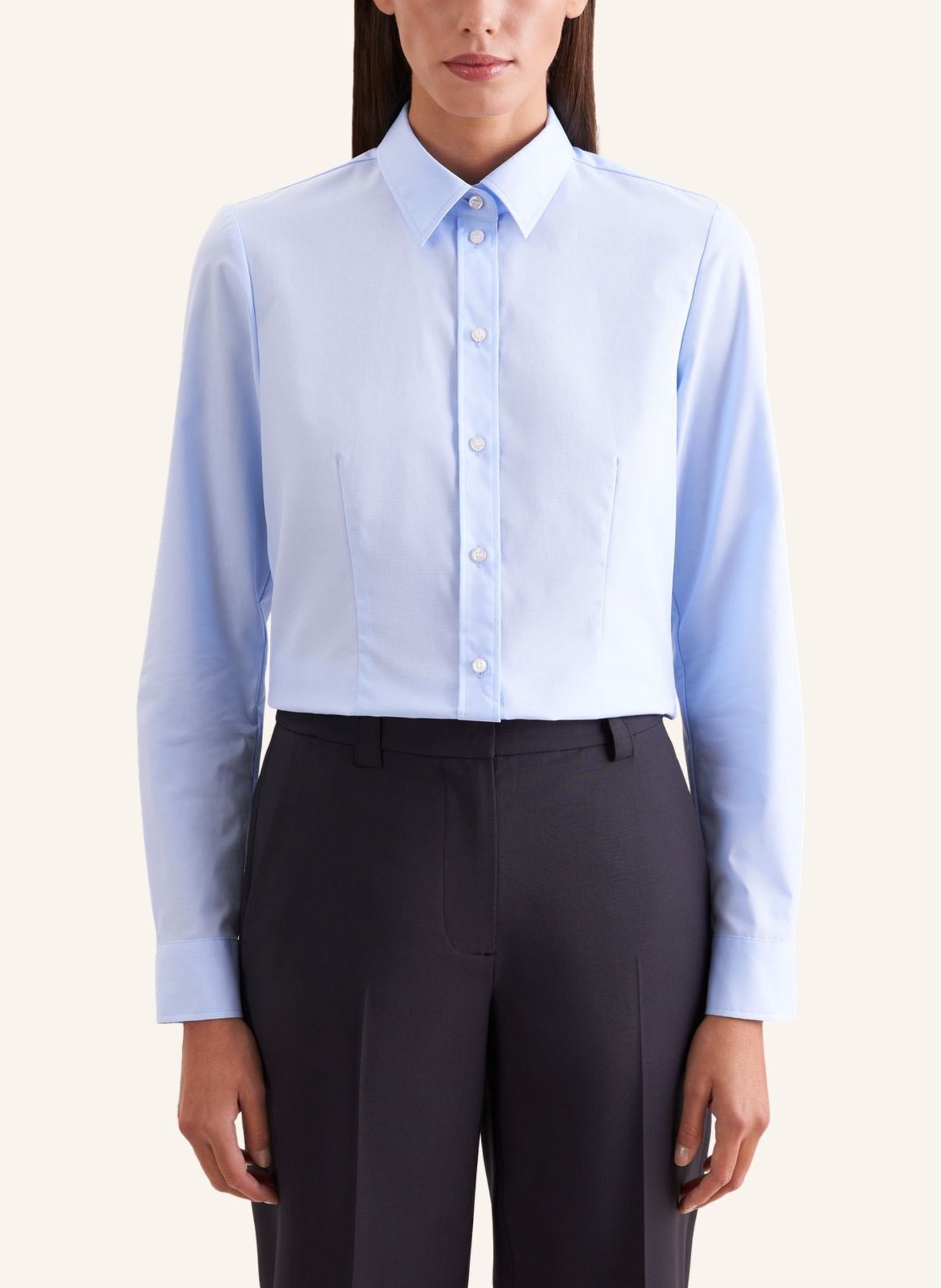 seidensticker Klassische Bluse: HELLBLAU