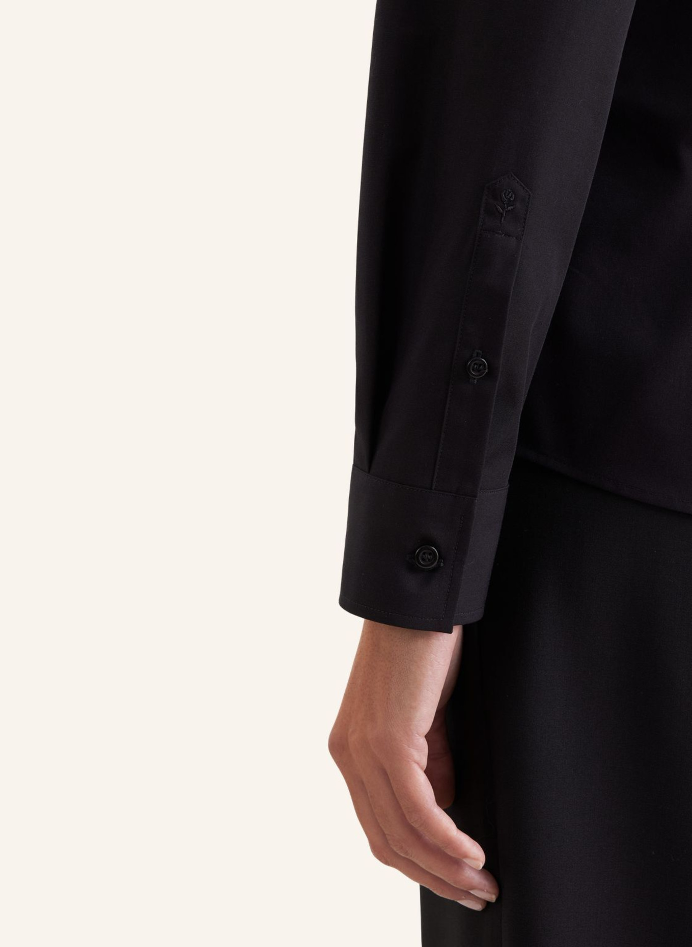 seidensticker Klassische Bluse: SCHWARZ