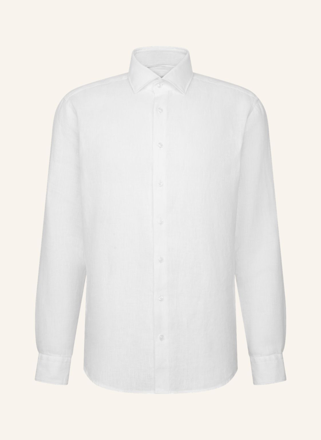 seidensticker Leinenhemd Regular Fit: WEISS