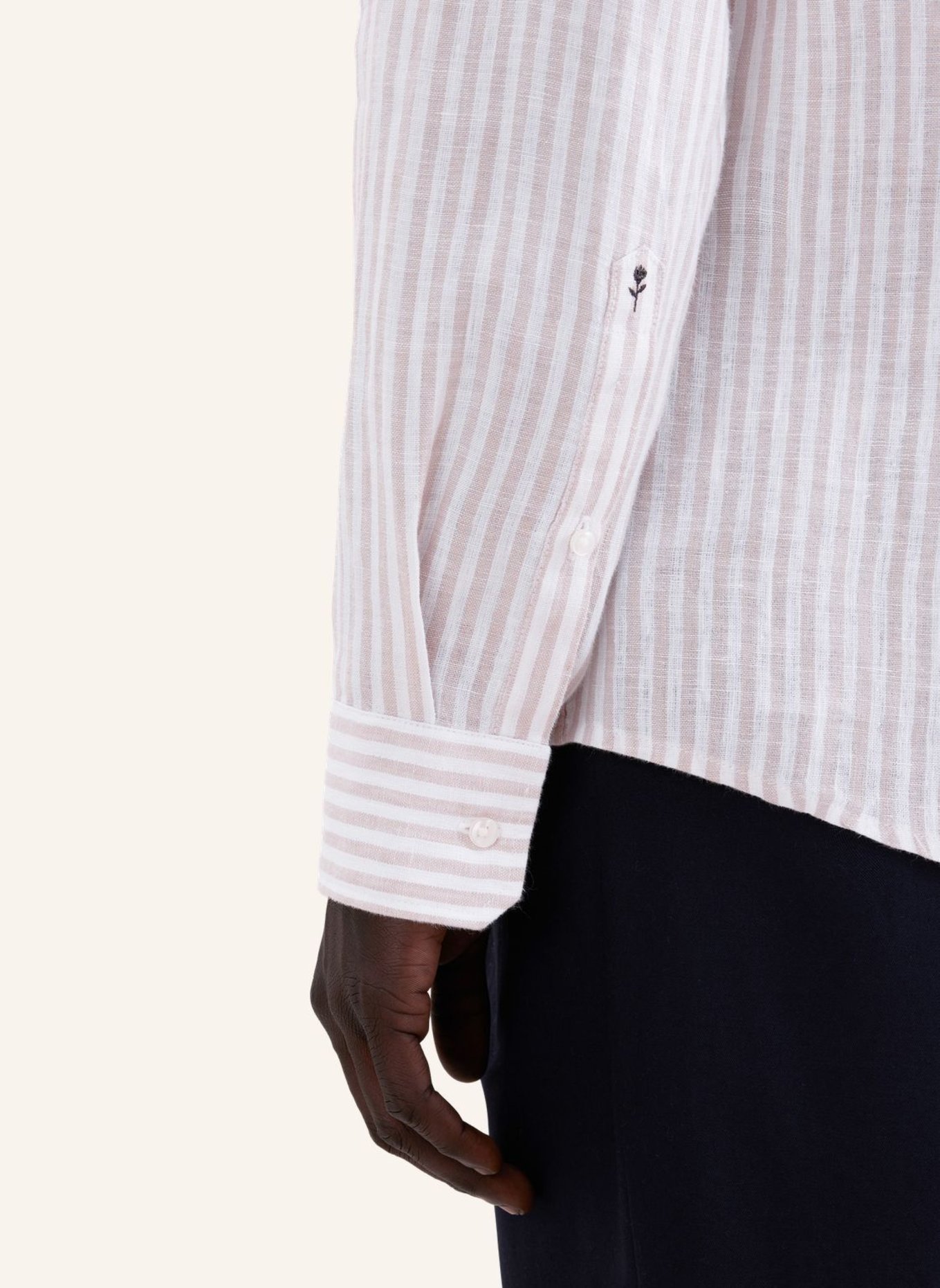 seidensticker Leinenhemd Slim Fit: BEIGE