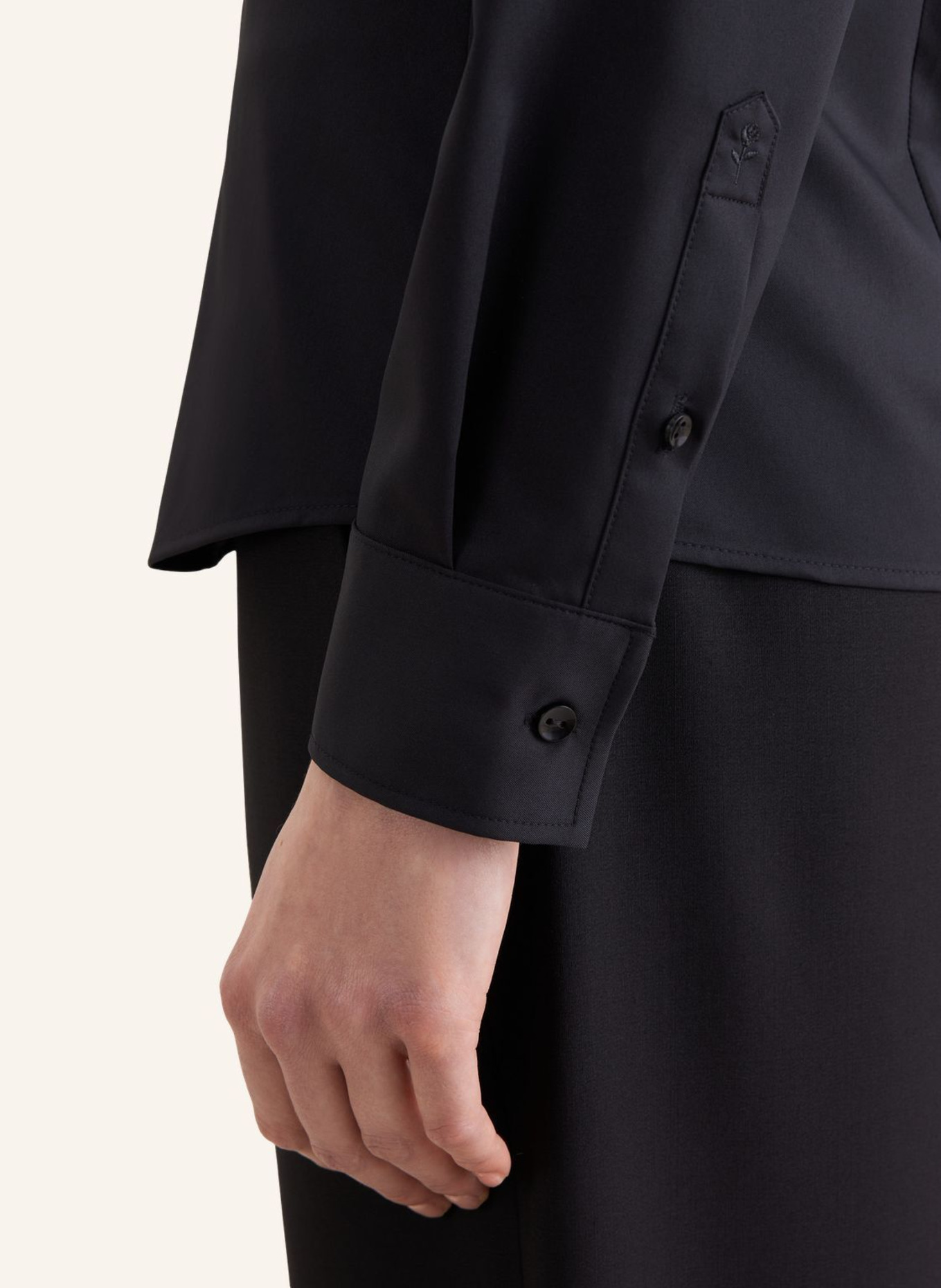 seidensticker Klassieke blouse: ZWART
