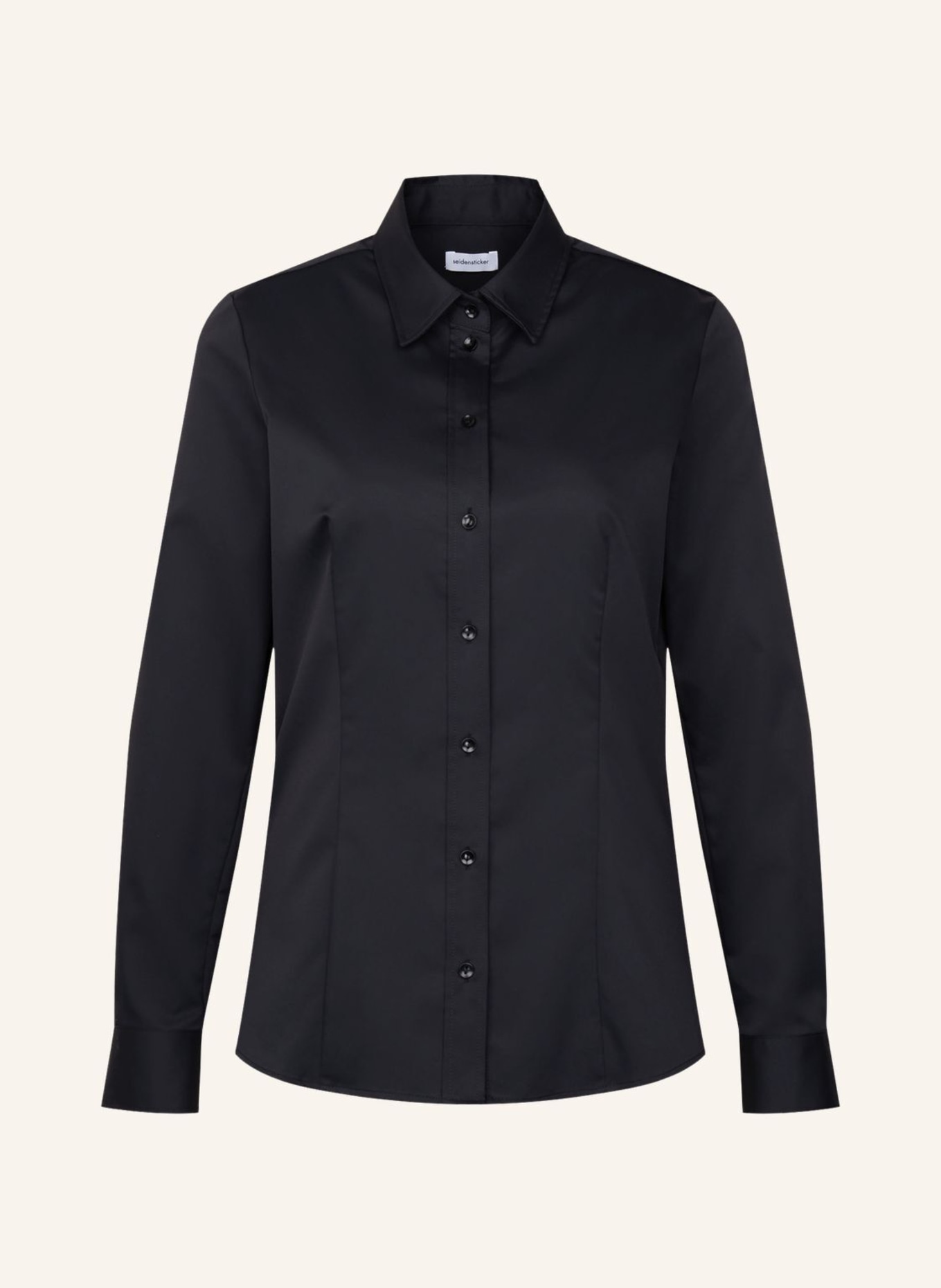 seidensticker Klassieke blouse: ZWART