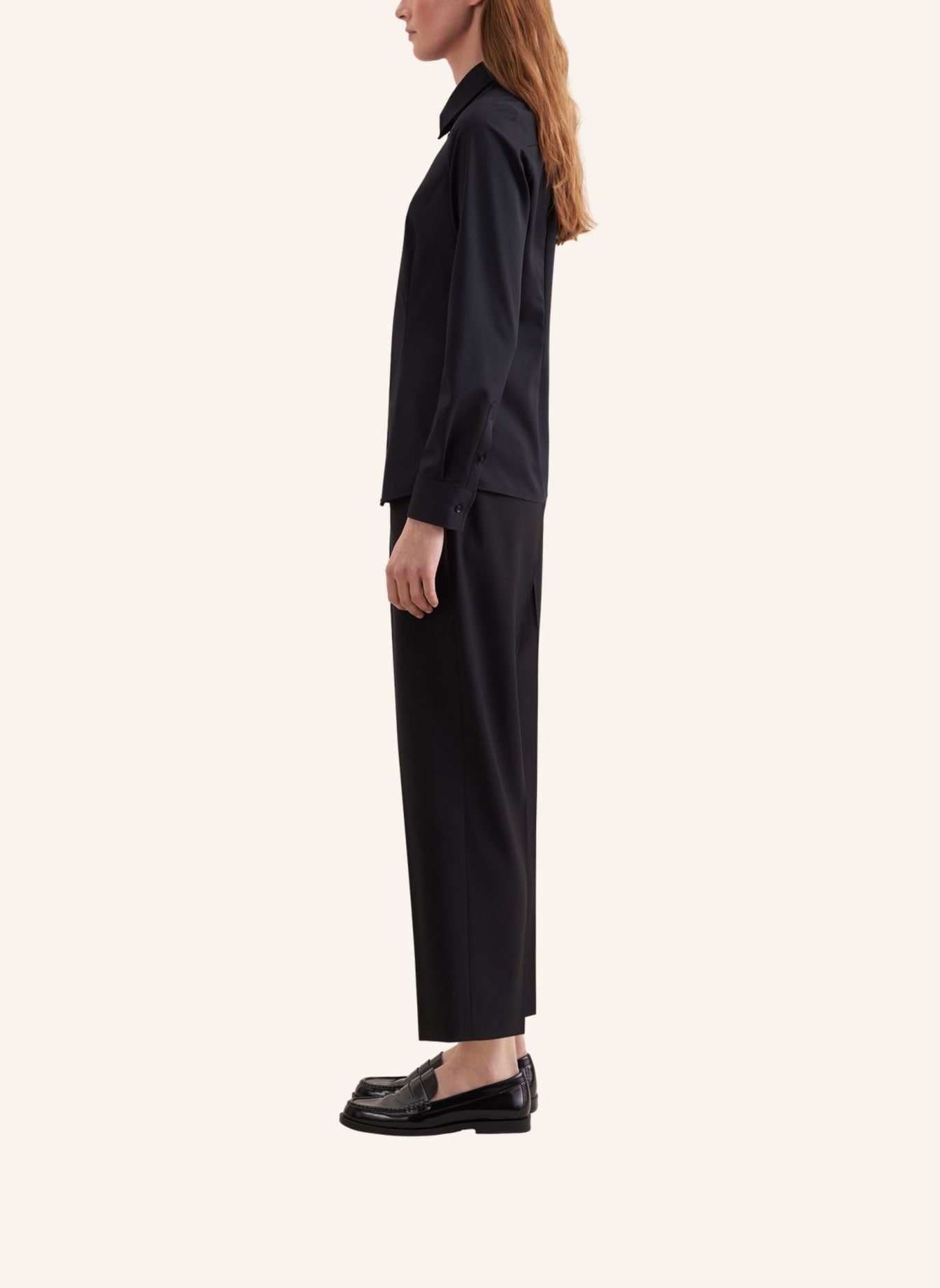 seidensticker Klassieke blouse: ZWART