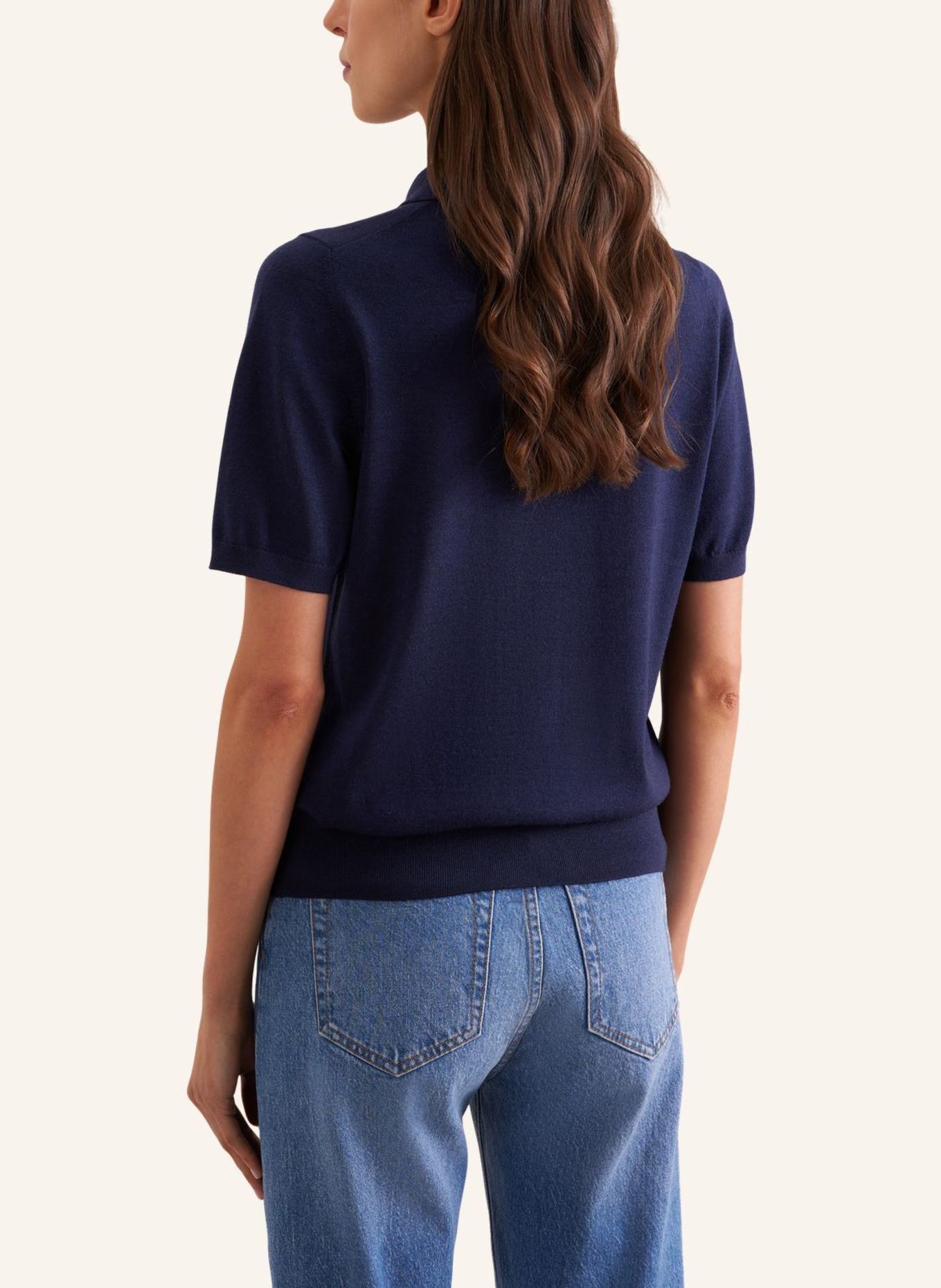 seidensticker , truien, polo's: DONKERBLAUW