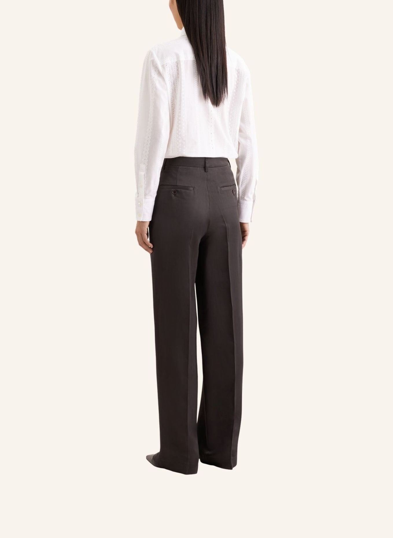 seidensticker stoffen broek: BRUIN