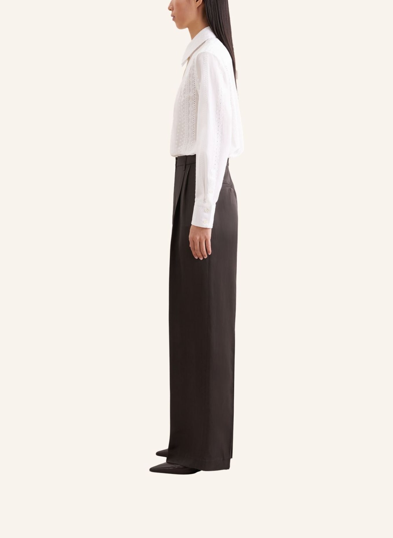 seidensticker stoffen broek: BRUIN