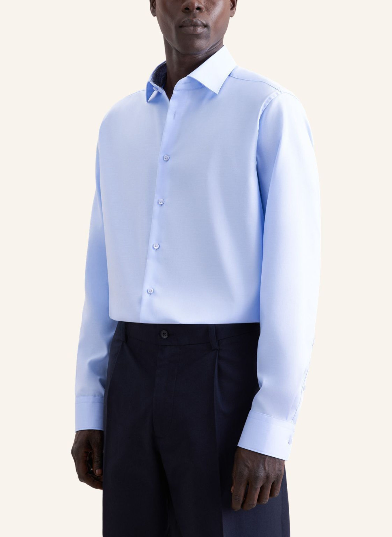 seidensticker Zakelijk overhemd met comfortabele pasvorm: BLAUW
