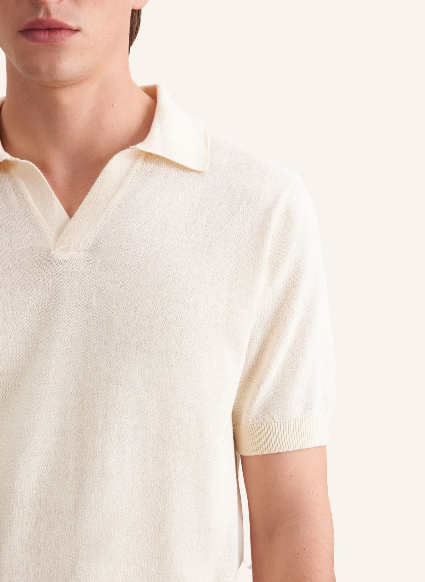 seidensticker Polo Regular Fit: ECRU