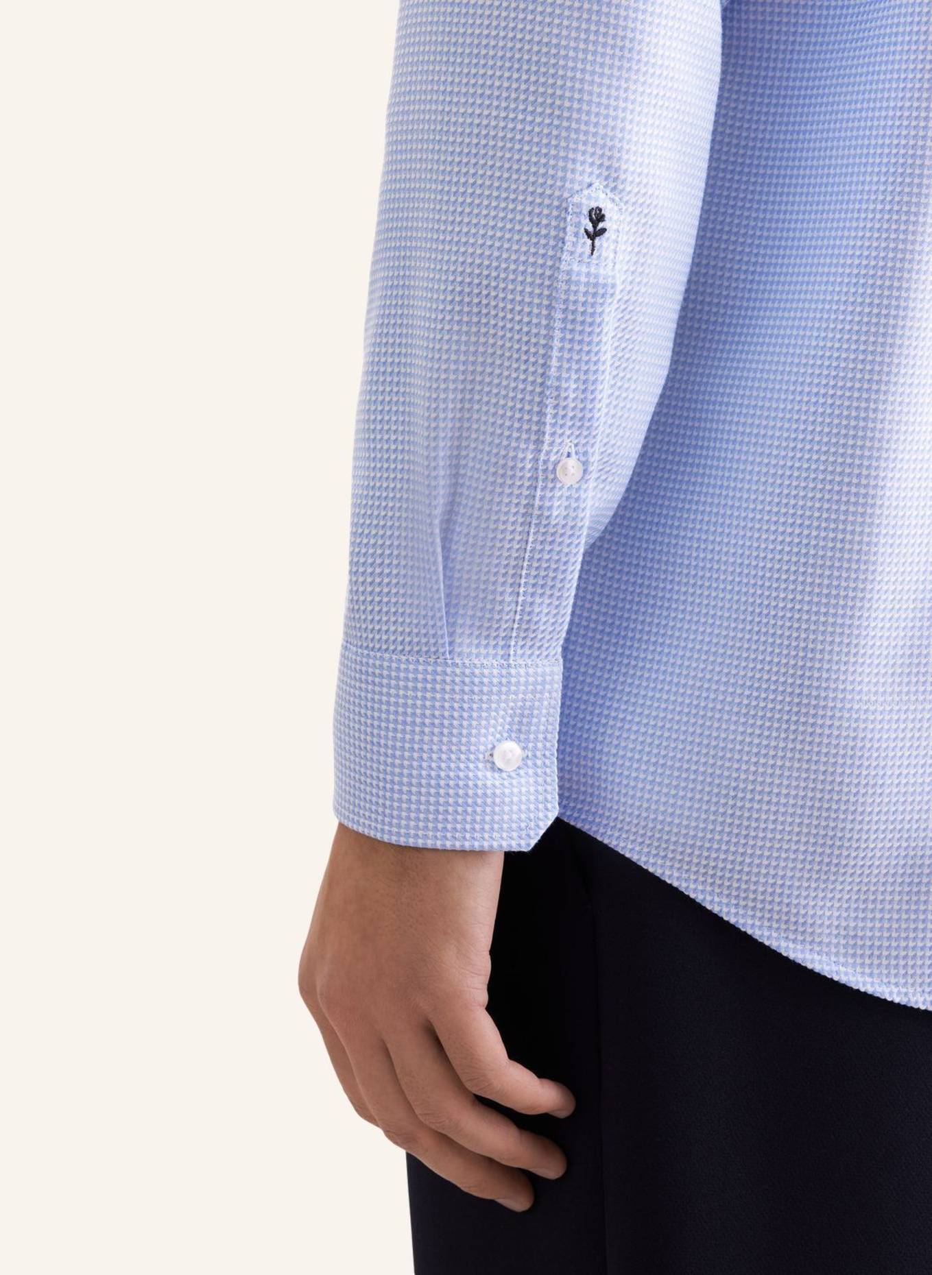 seidensticker Zakelijk overhemd met comfortabele pasvorm: BLAUW