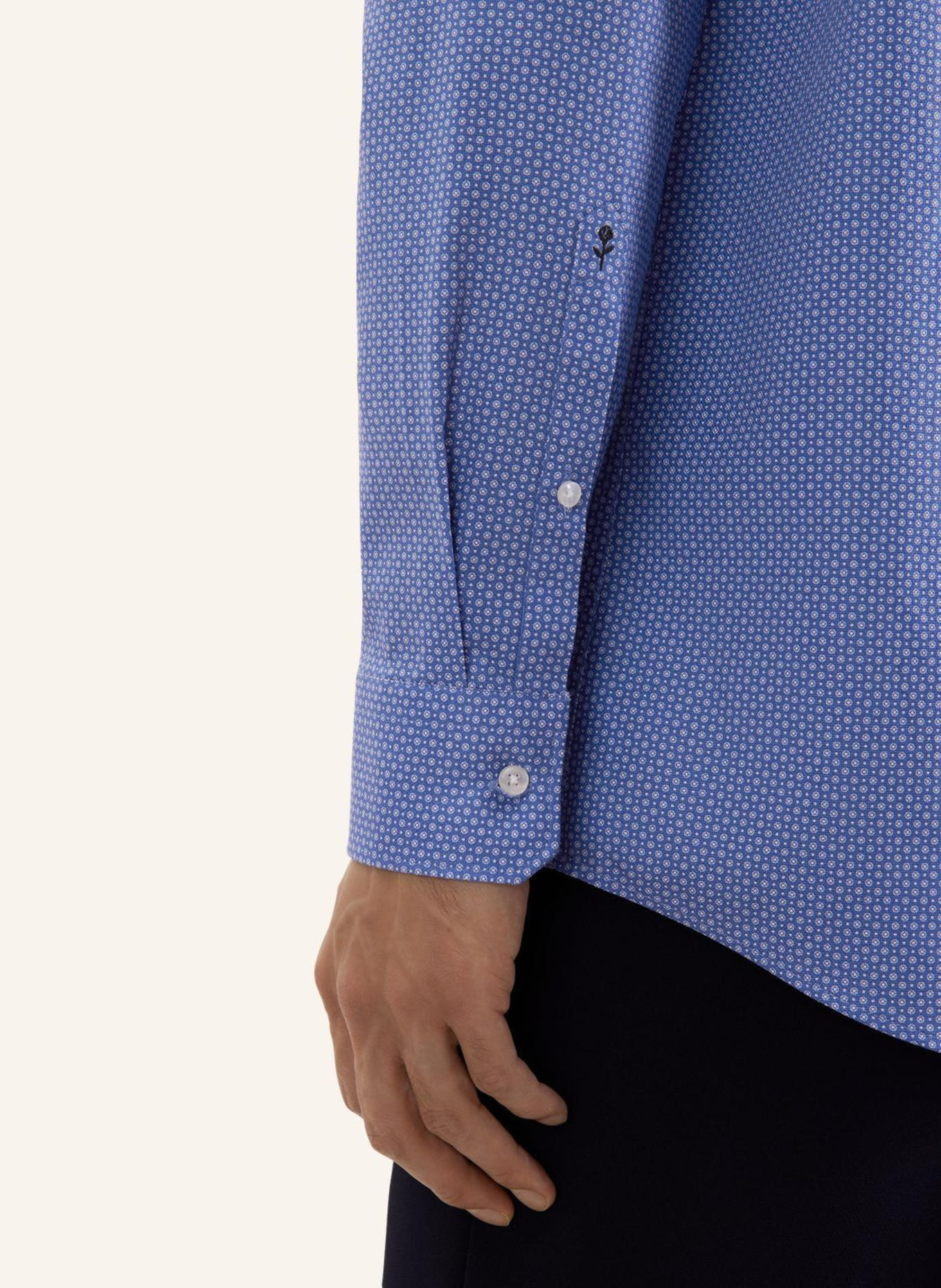 seidensticker Zakelijk overhemd met normale pasvorm: BLAUW