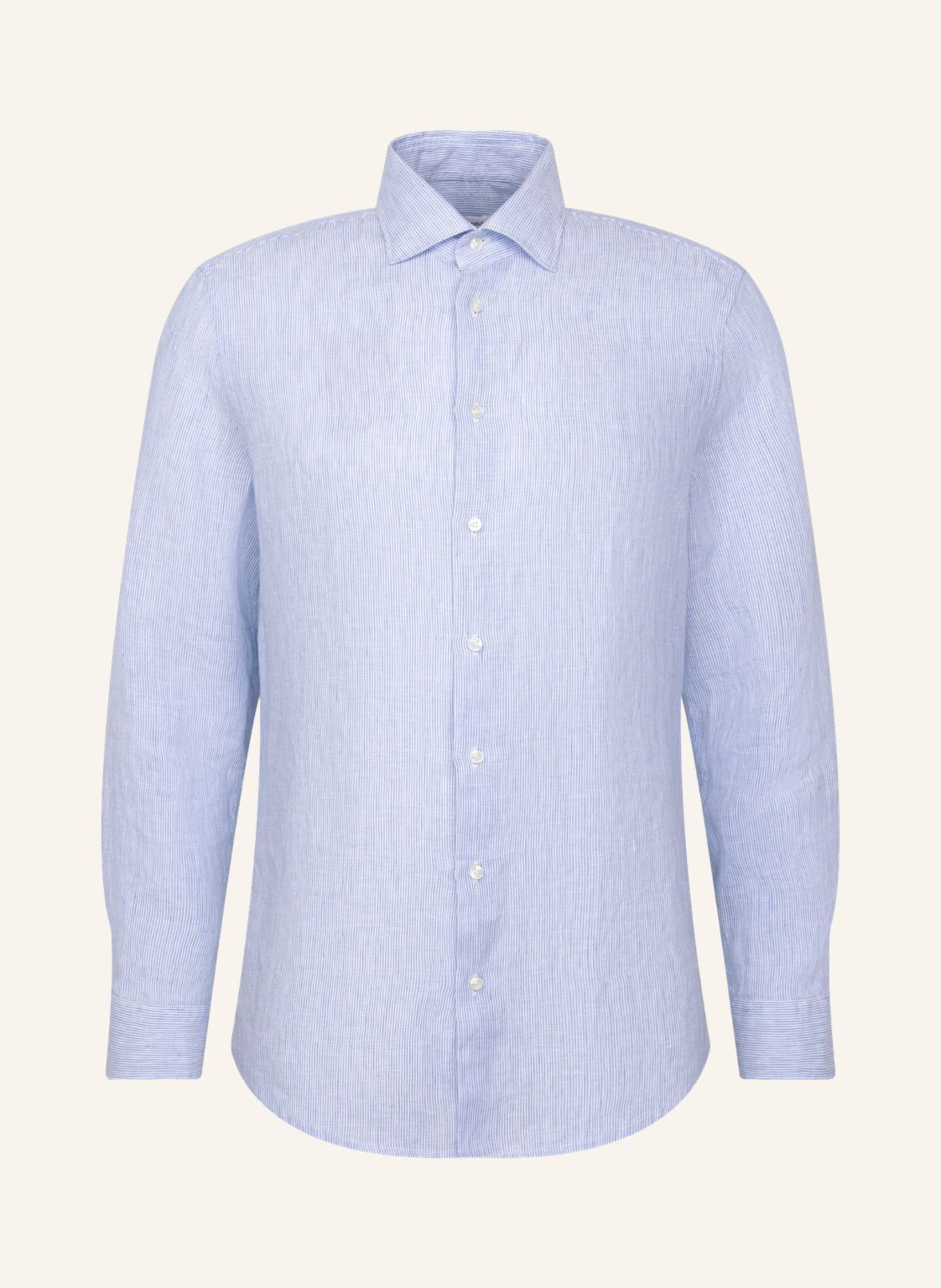 seidensticker Linnen overhemd, slim fit: BLAUW
