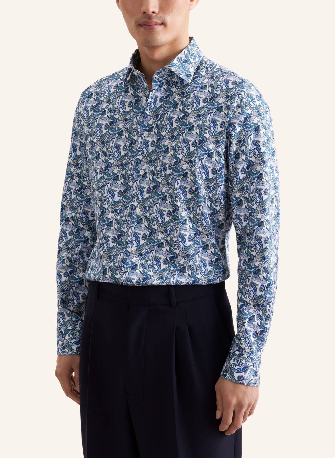 seidensticker Zakelijk overhemd, slim fit: TURQUOISE