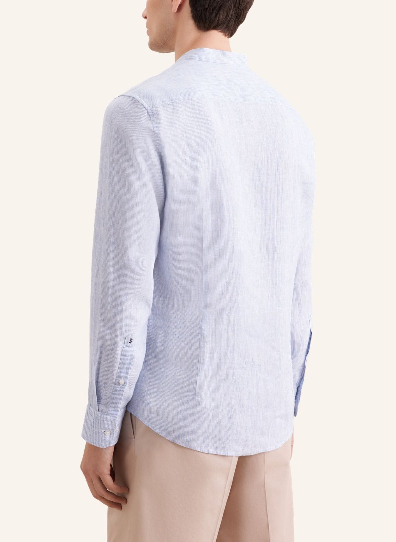seidensticker Linnen overhemd, slim fit: BLAUW