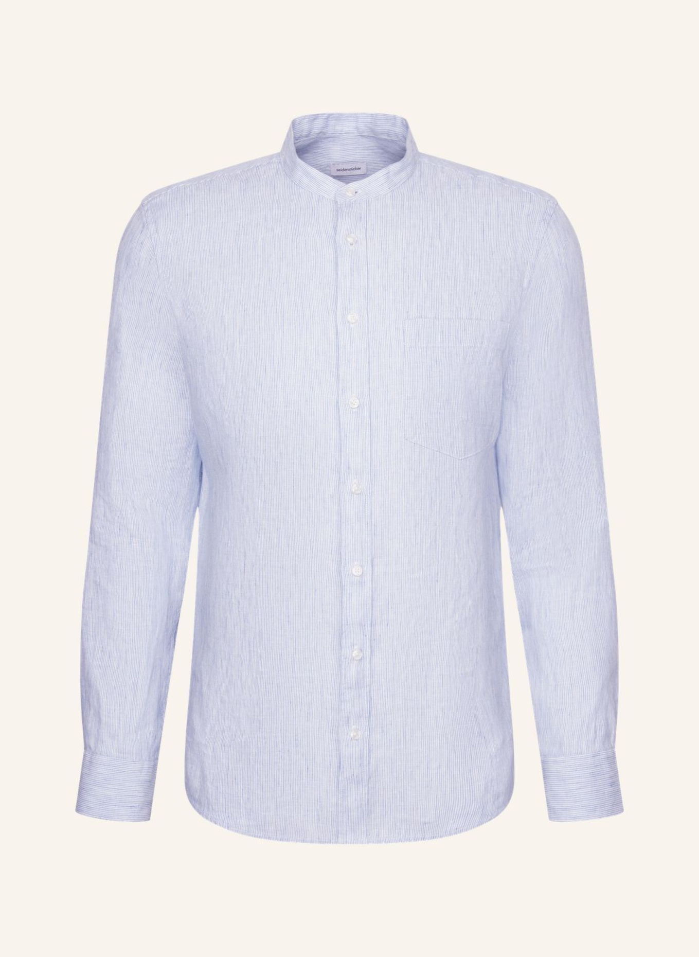 seidensticker Linnen overhemd, slim fit: BLAUW