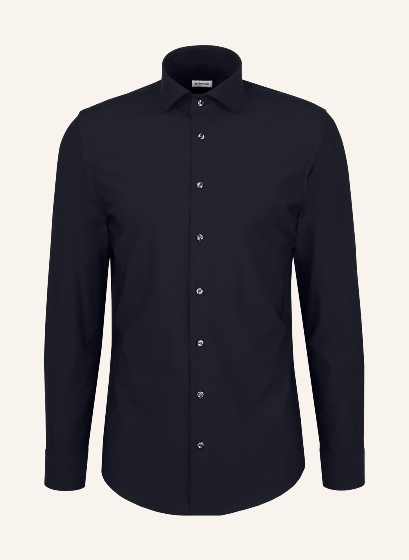 seidensticker Performance-overhemd X-Slim Fit: ZWART