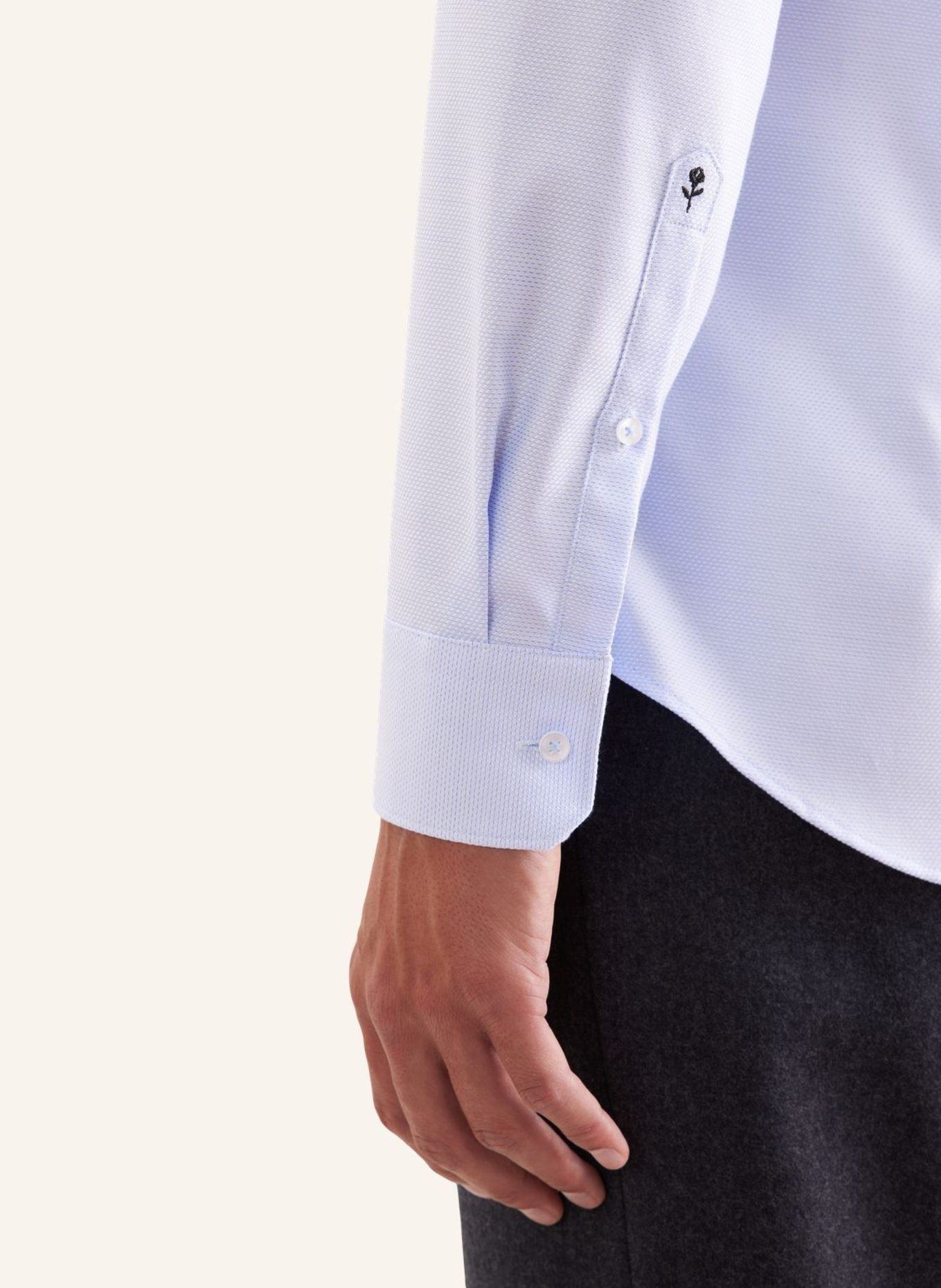 seidensticker Business Hemd Shaped Fit: HELLBLAU