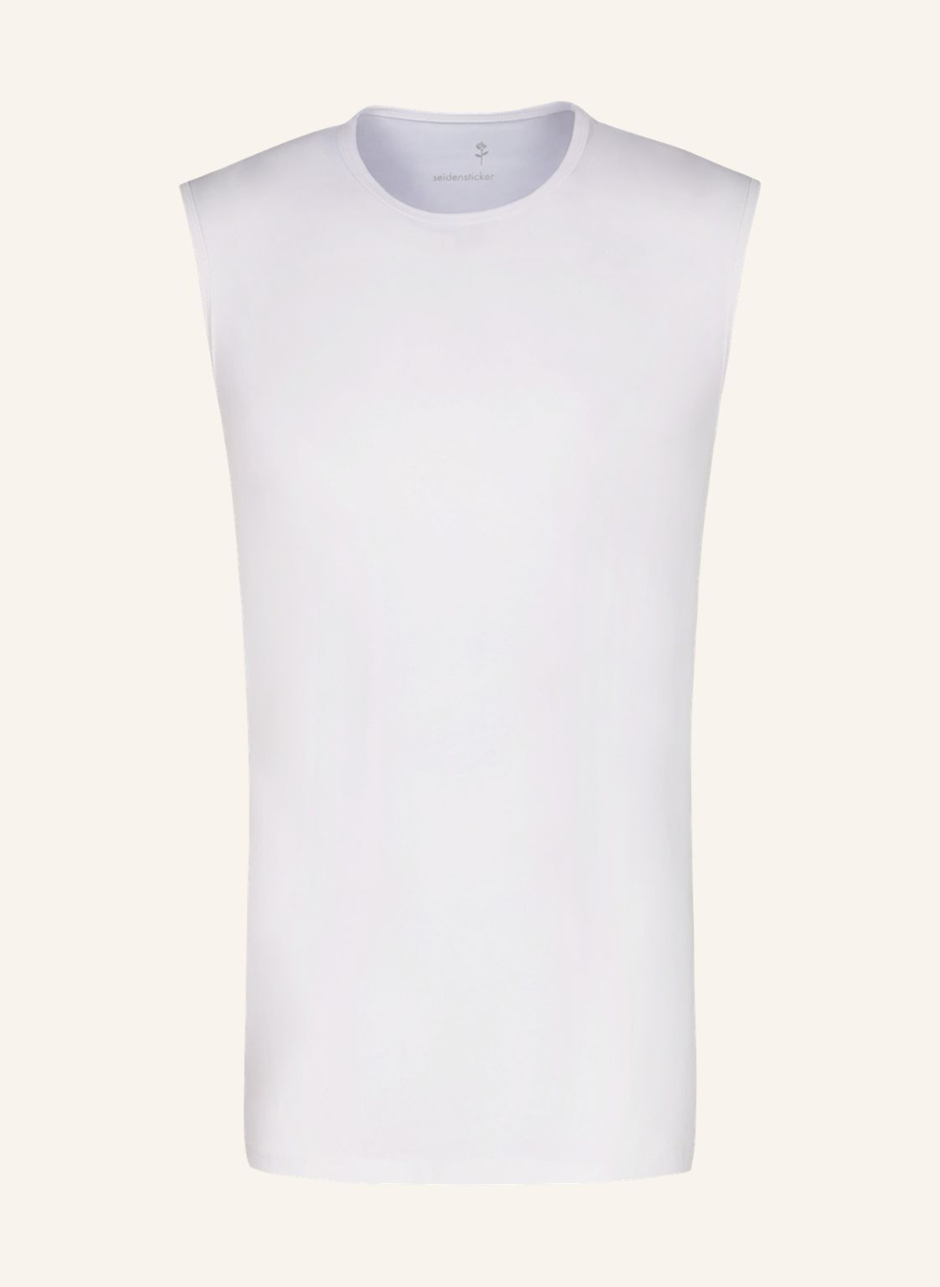 seidensticker T-shirt, tanktop met getailleerde pasvorm: WIT