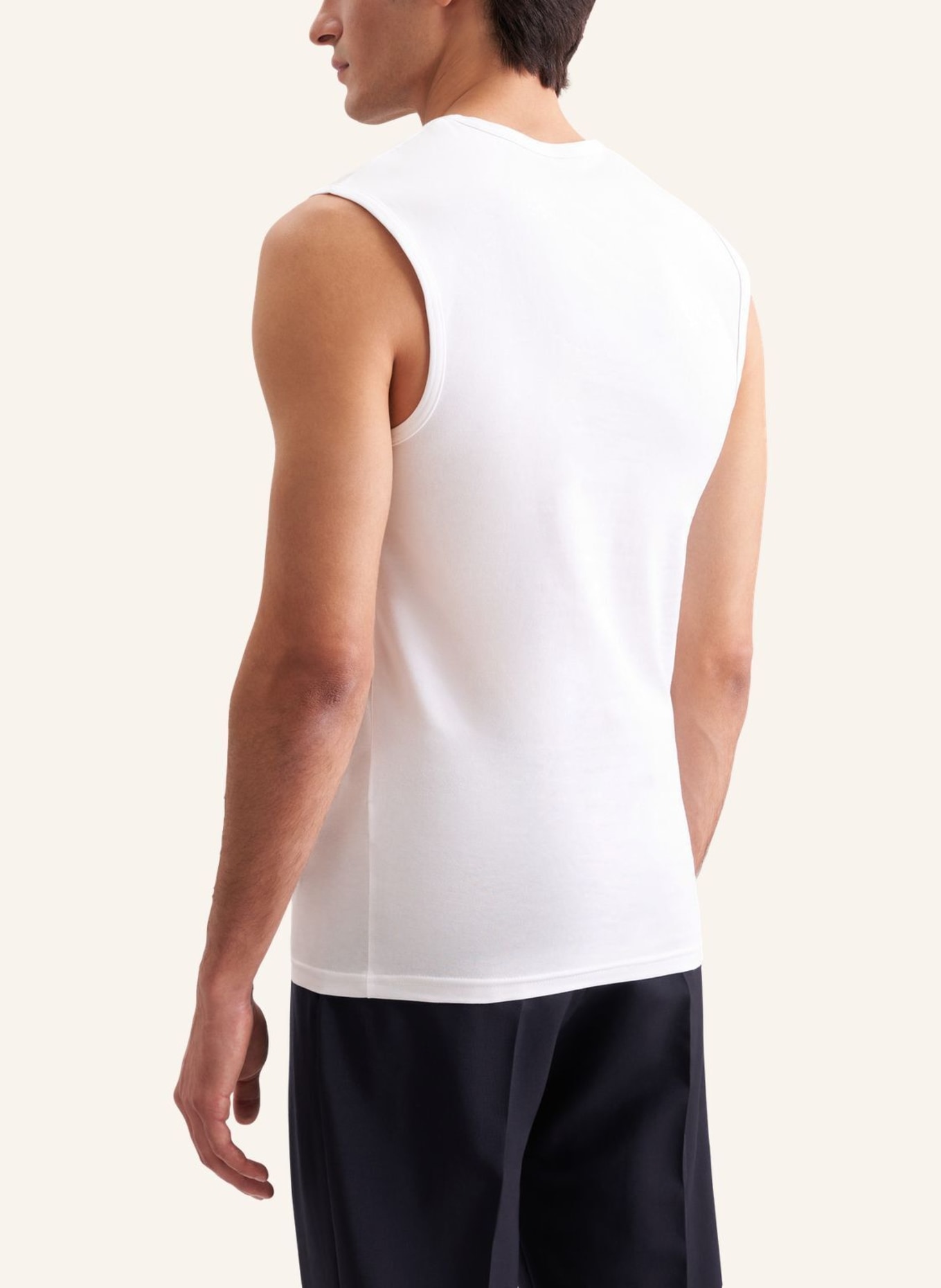 seidensticker T-shirt, tanktop met getailleerde pasvorm: WIT
