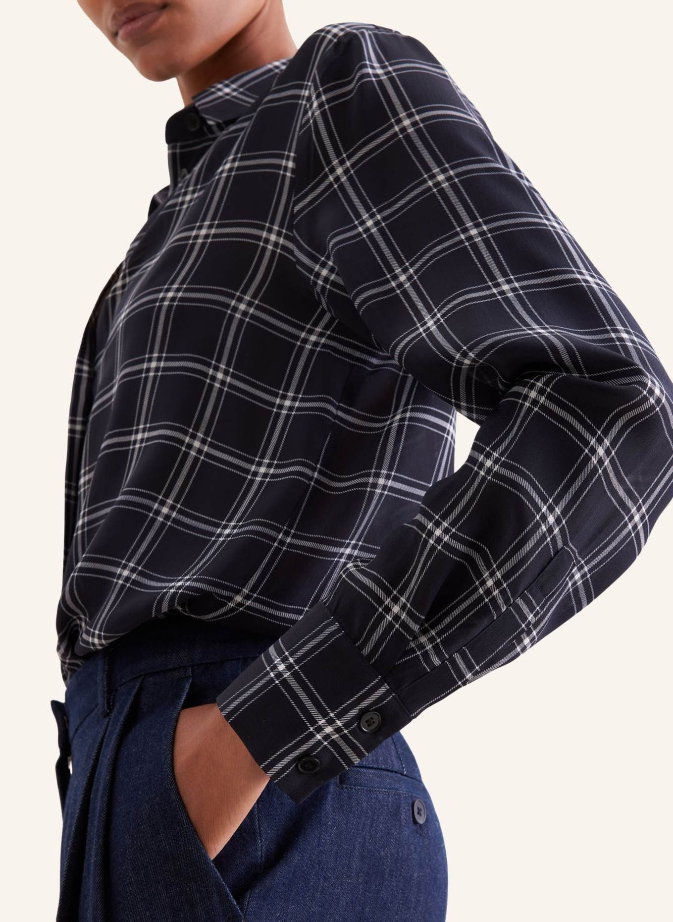 seidensticker Shirt Blouse: DARK BLUE