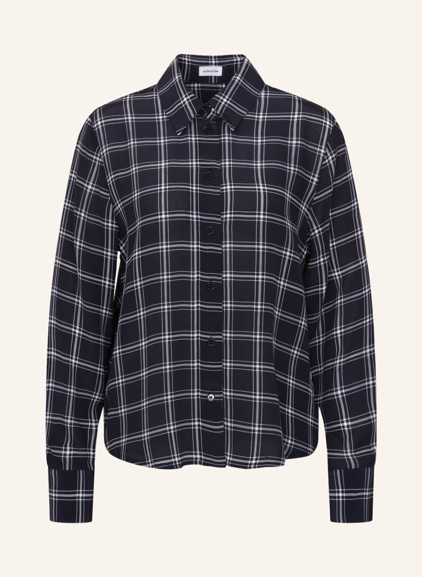 seidensticker Shirt Blouse: DARK BLUE