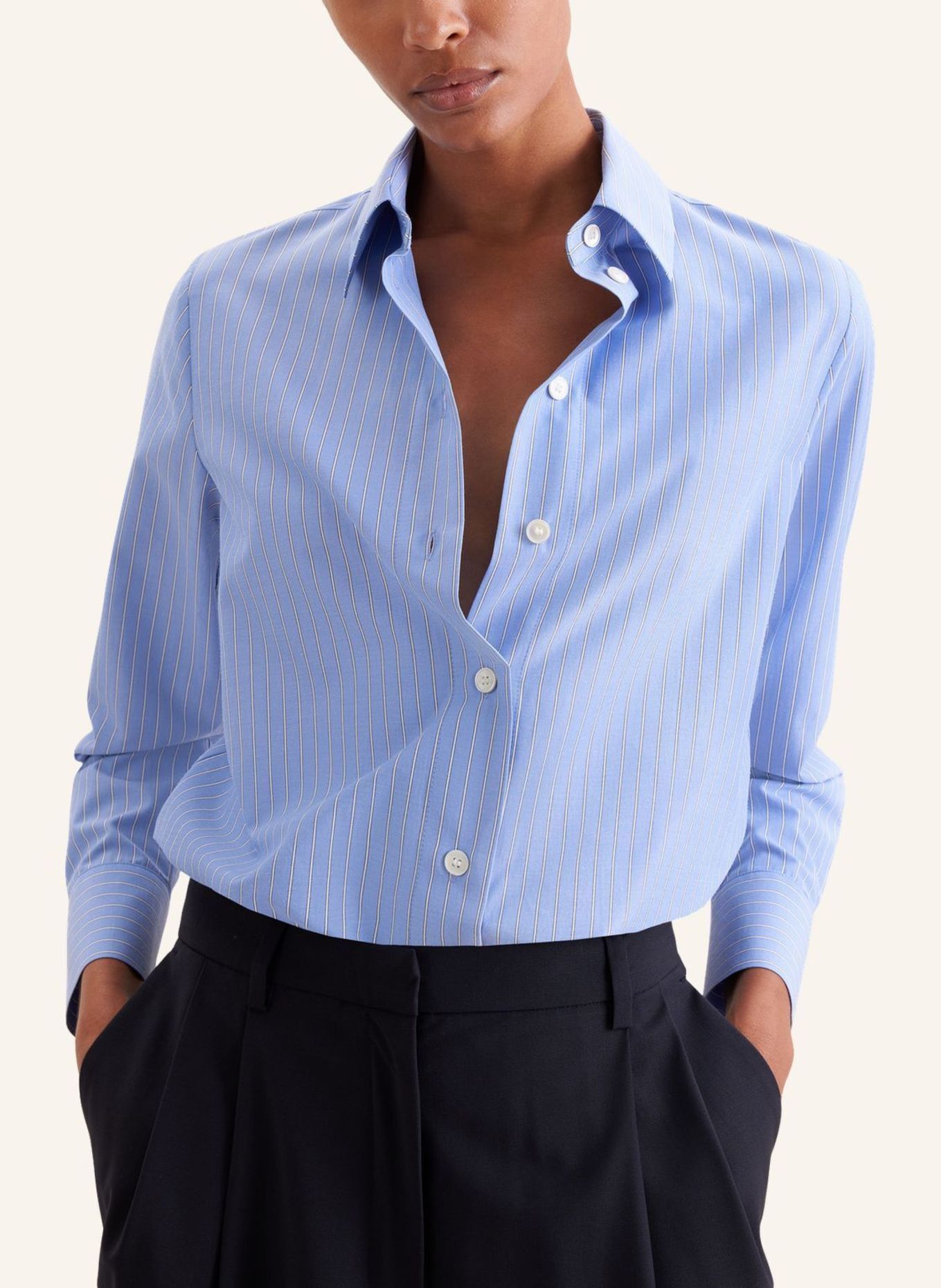 seidensticker Overhemdblouse: BLAUW