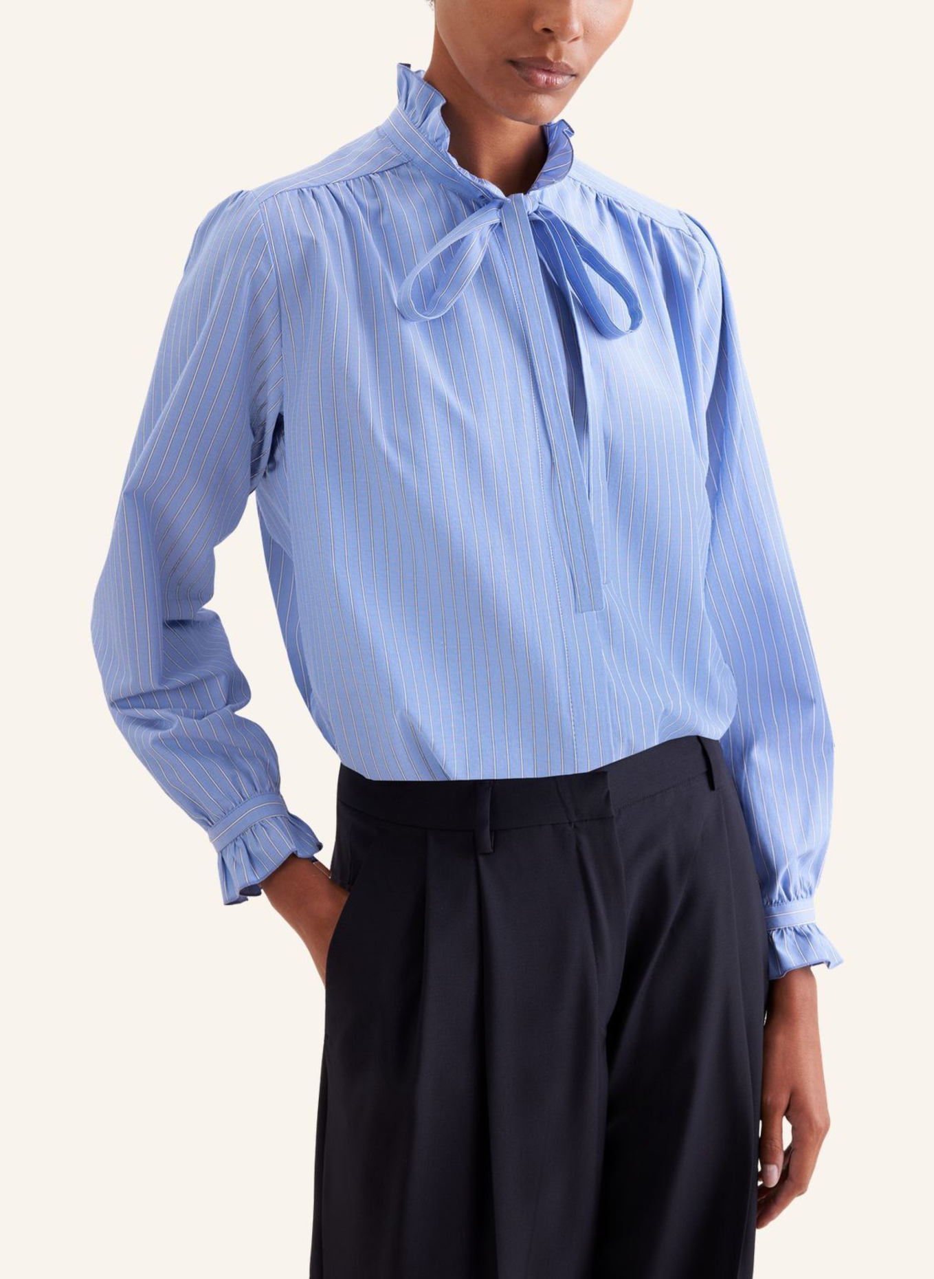seidensticker Uitgestrekte blouse: BLAUW