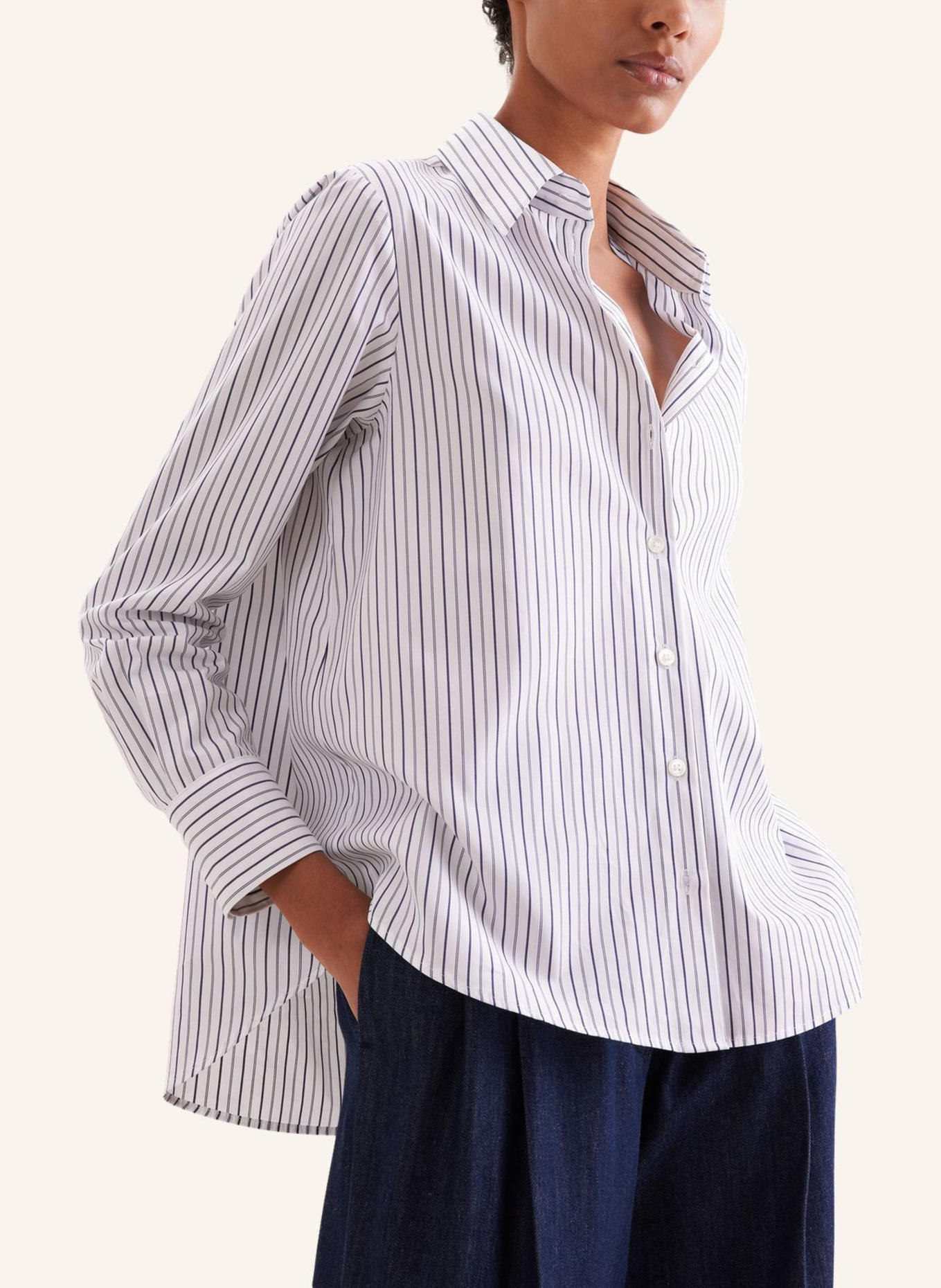 seidensticker Hemdbluse: DUNKELBLAU