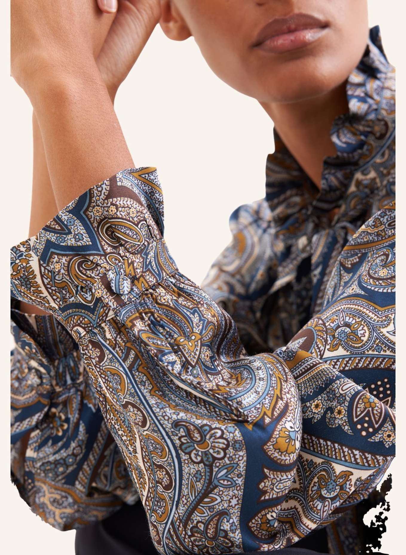 seidensticker Ausgestellte Bluse: DUNKELBLAU