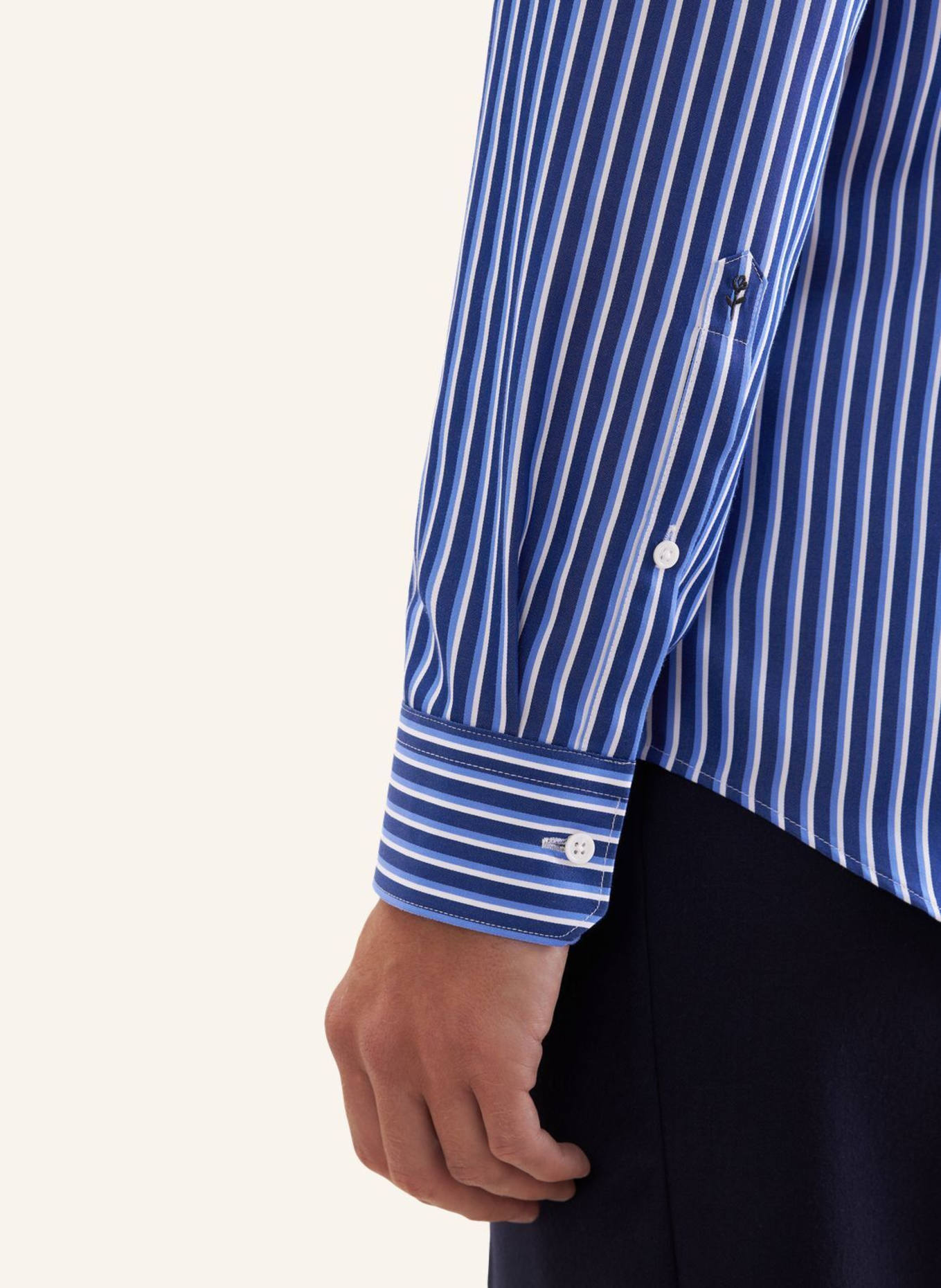 seidensticker Business Hemd Slim Fit: DUNKELBLAU