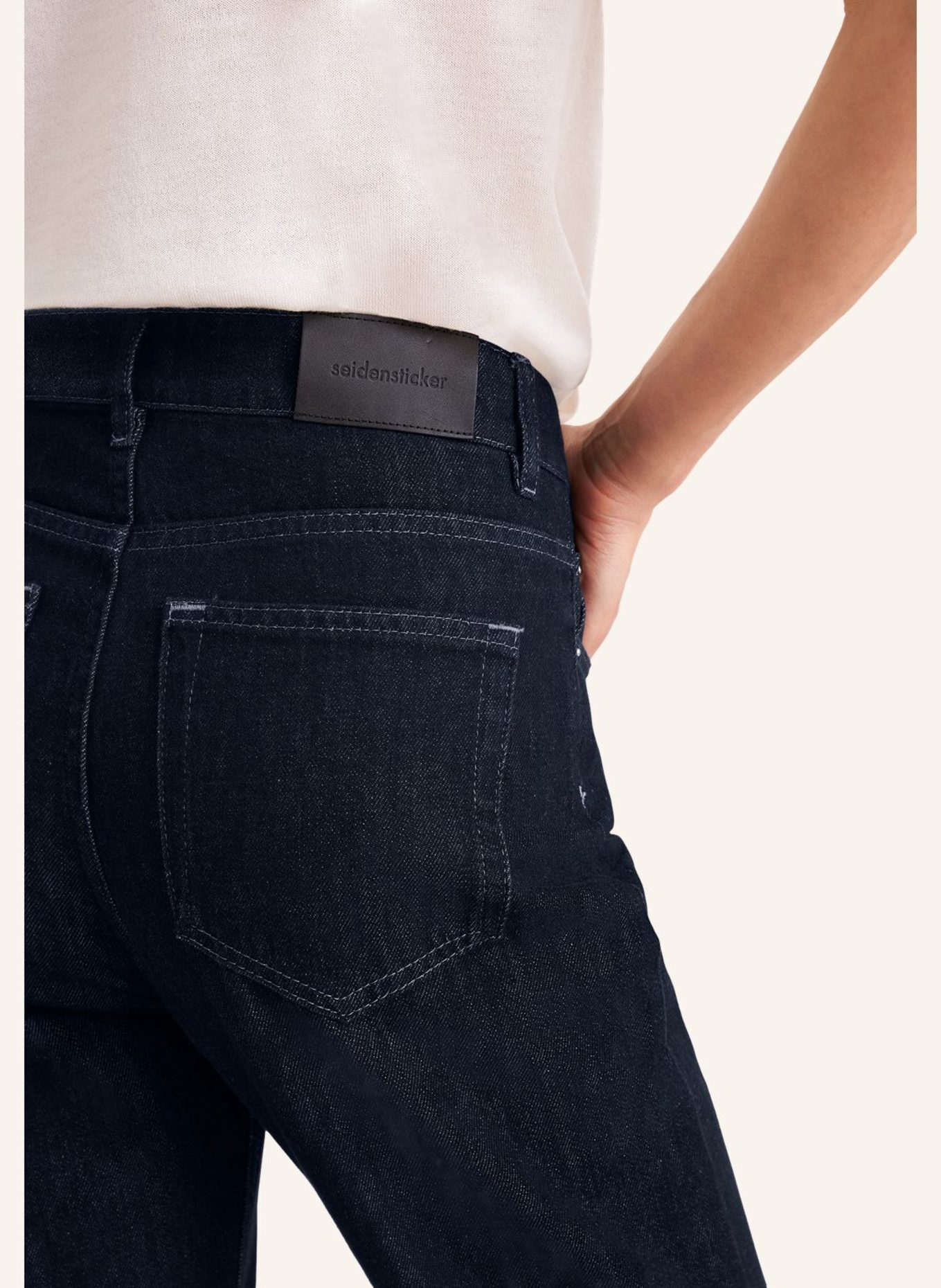 seidensticker 5-Pocket Denim: DUNKELBLAU