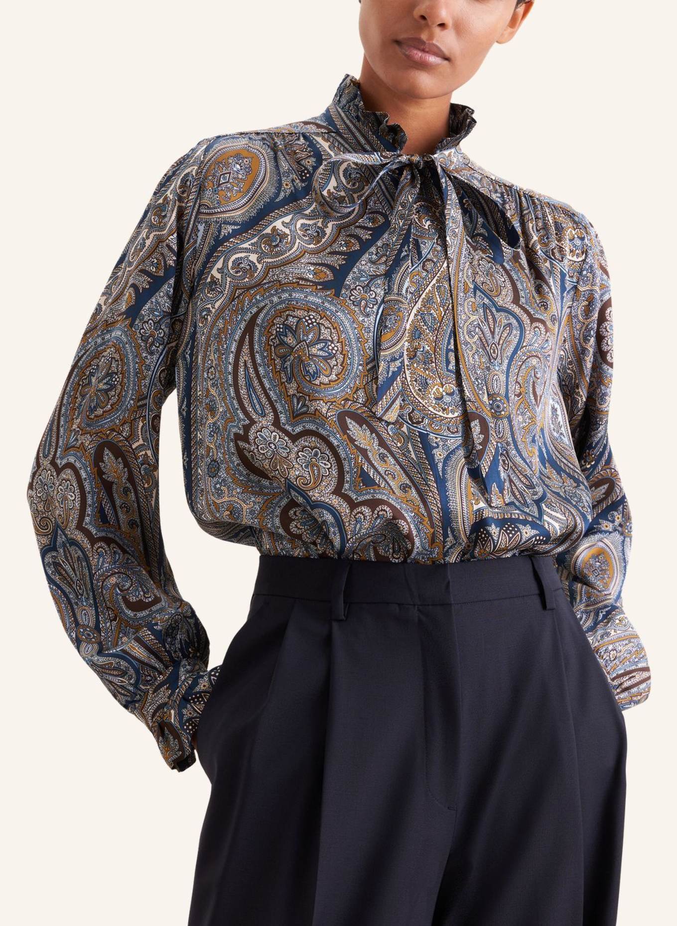 seidensticker Ausgestellte Bluse: DUNKELBLAU