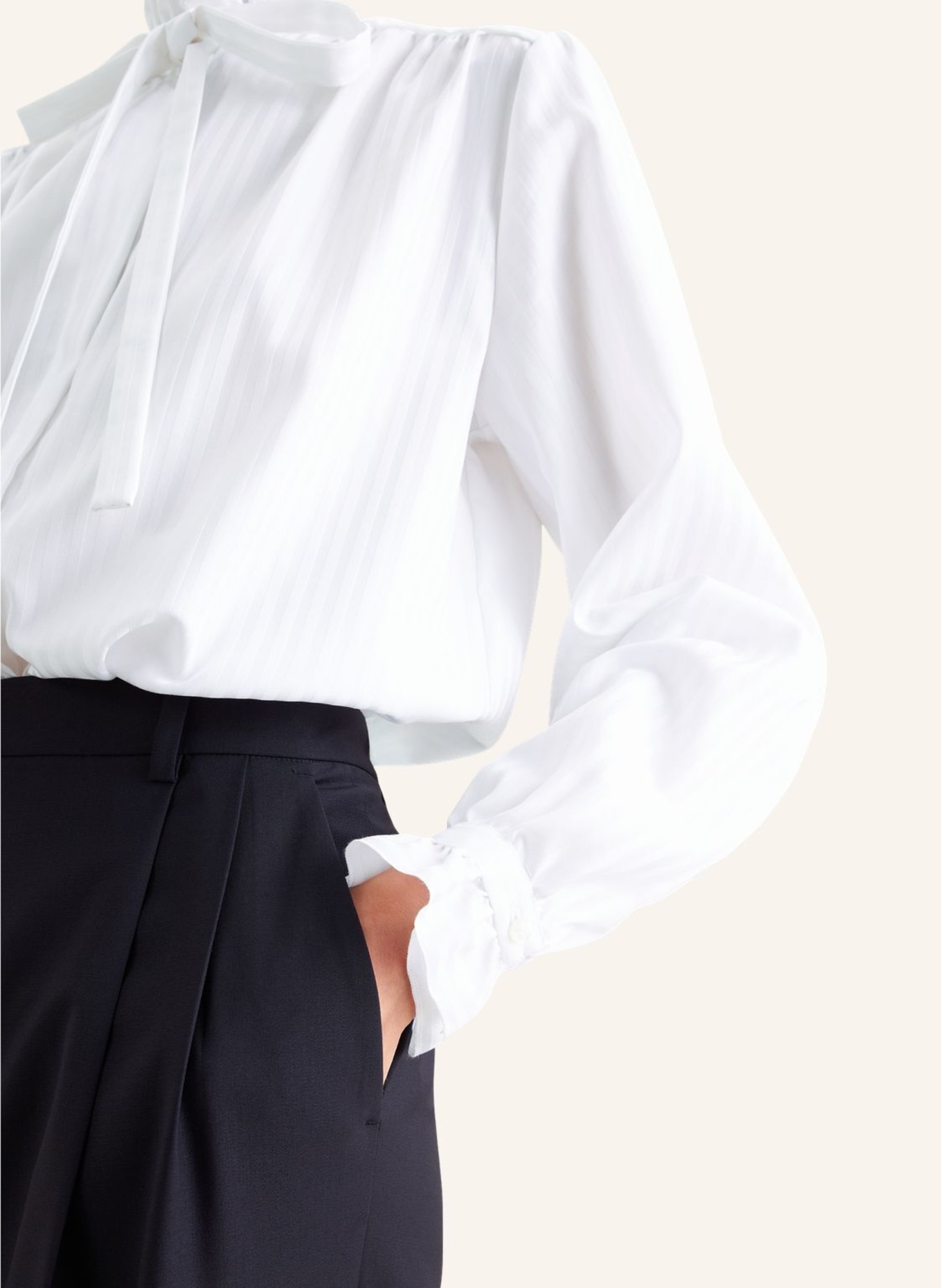 seidensticker Uitgestalde blouse: WIT