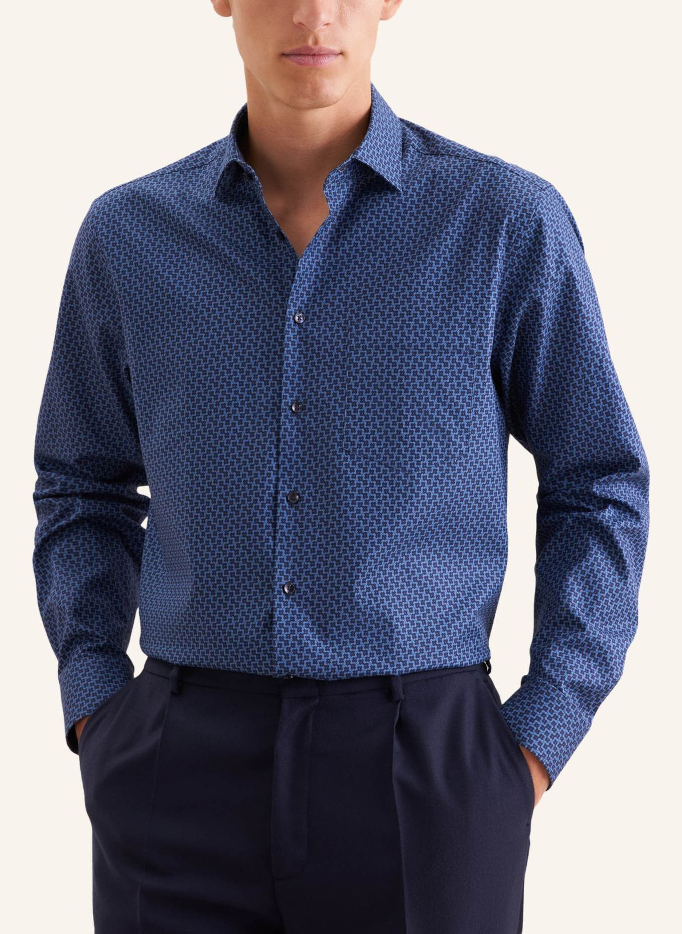 seidensticker Business Hemd Regular Fit: BLAU
