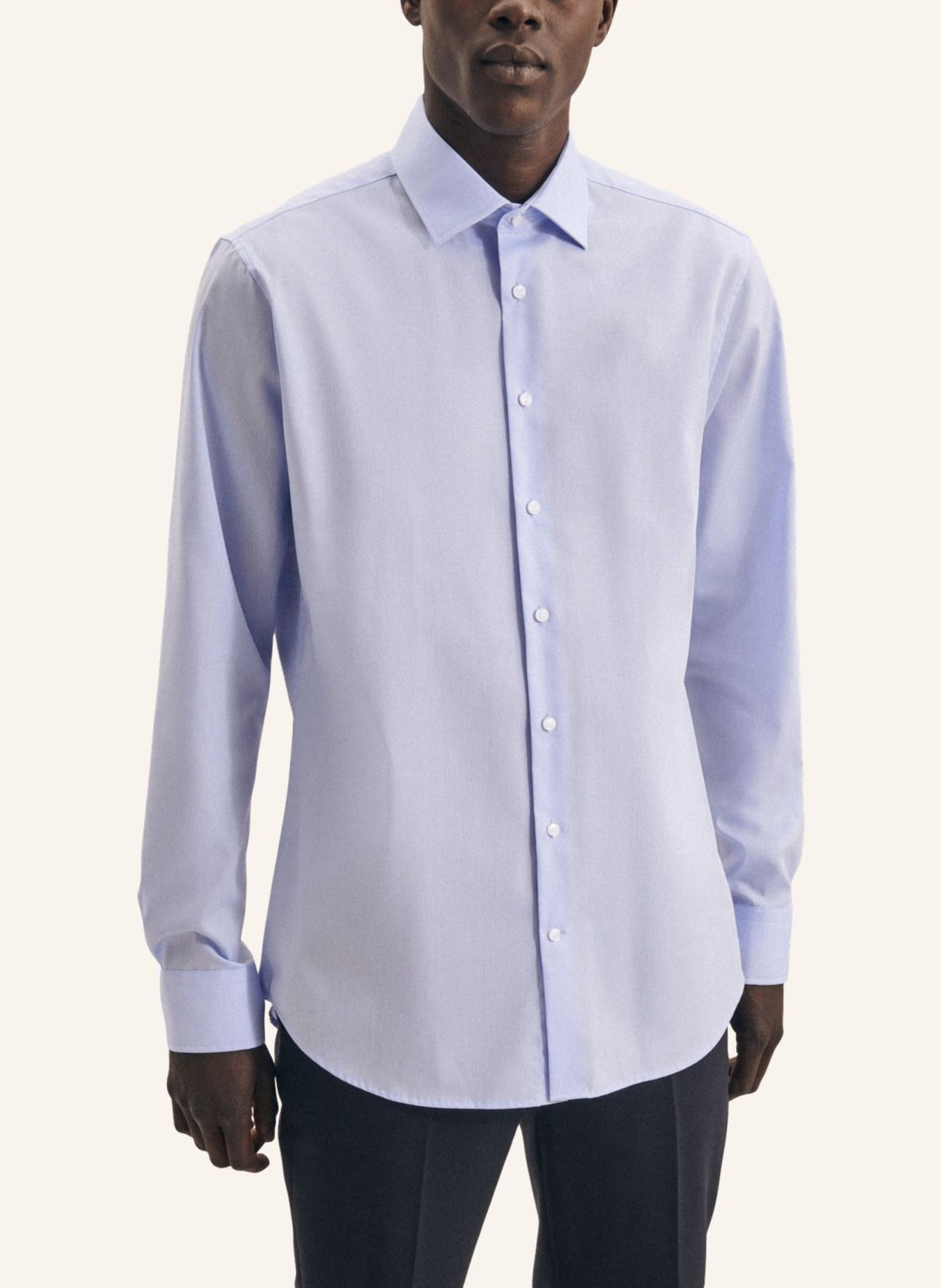 seidensticker Business Hemd Shaped Fit: HELLBLAU